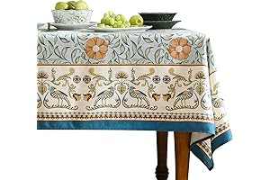 Provencal Country Designer French Linen Tablecloths Rectangle for Tables