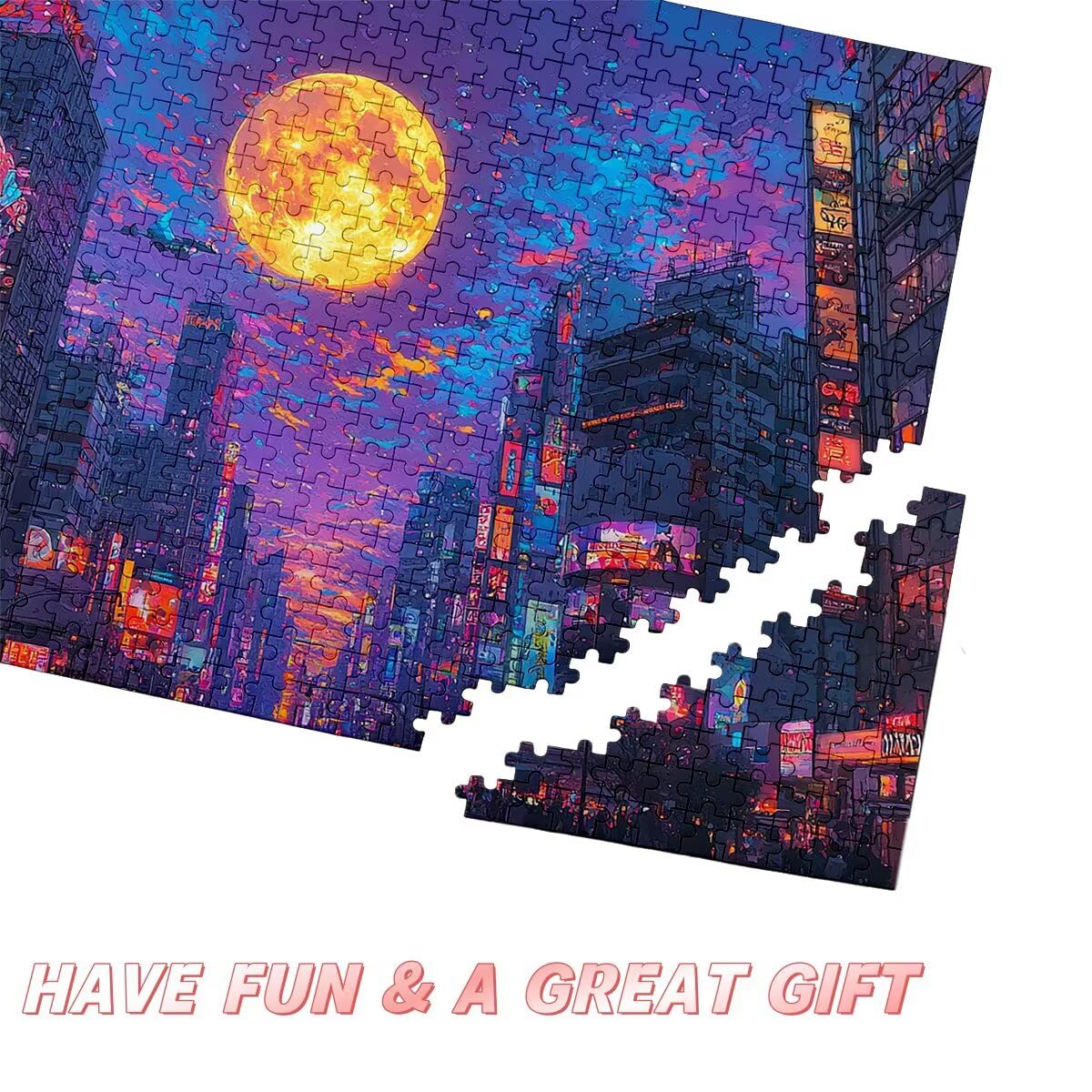 Puzzle 4000 Pezzi Citta, Puzzle Luna per Adulti, Puzzles in Legno Intrattenimento Creativo, Divertimento, Puzzles Educativi Classici con Confezione di Alta Qualità Idea Regalo Donna, Decor Casa -2578