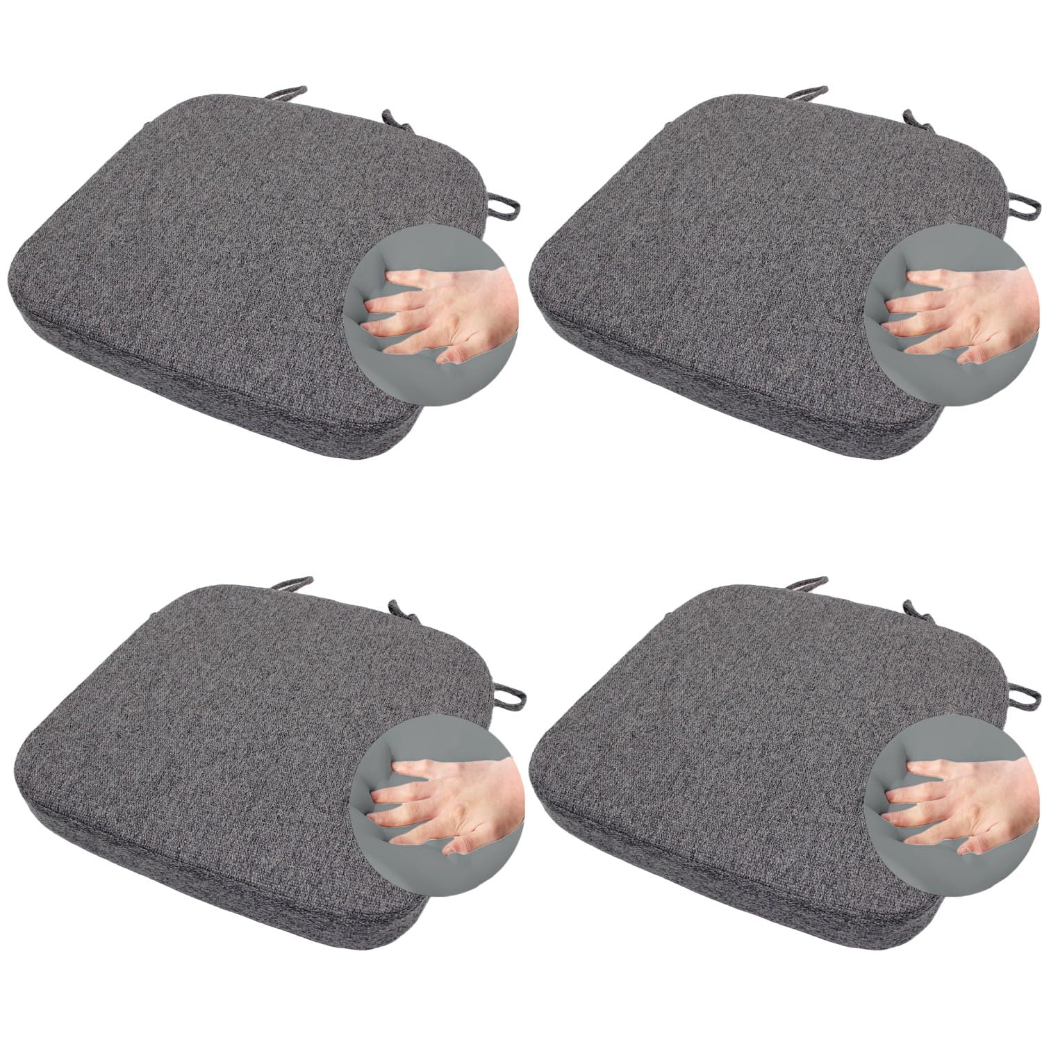 Amazon.com: ZYHOONE Chair Pads for Dining Room - Thick and Comfortable ...