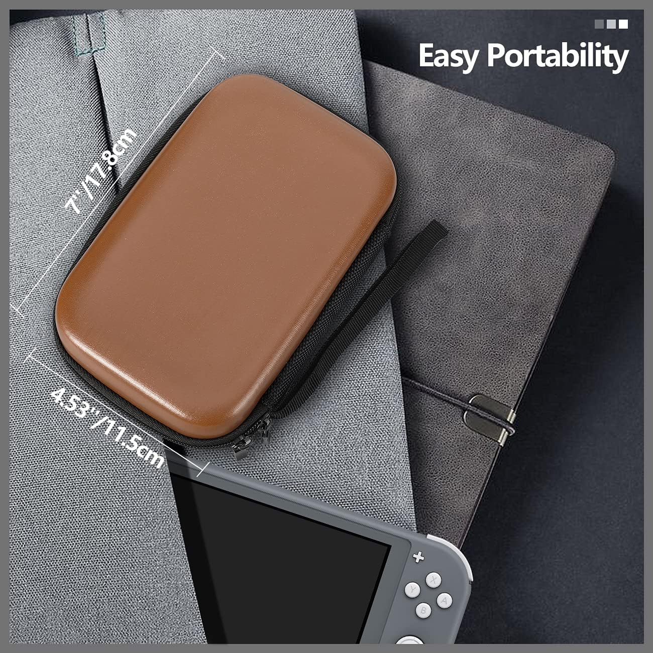 TiMOVO 112 Game Case Holder Cartridges for Nintendo Switch Sony Ps Vita Game Cards/SD Memory Cards and Nintendo 3DS/DS Game Cards, Portable Organizing Game Storage Case - Brown
