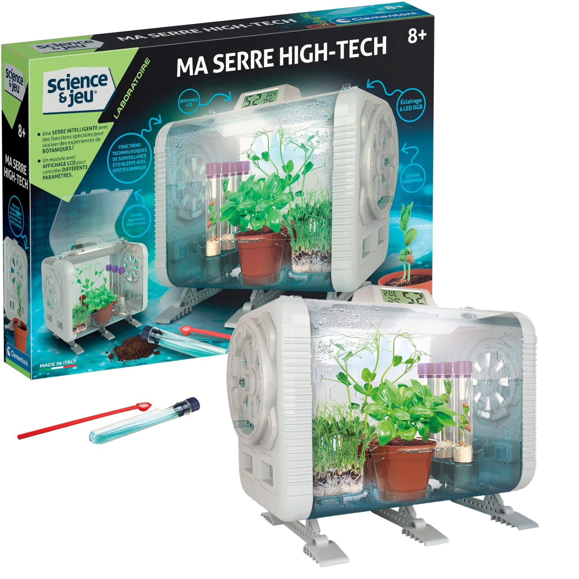 CLEMENTONI - Ma serre high-tech - 3 manière de faire pousser - Capteurs