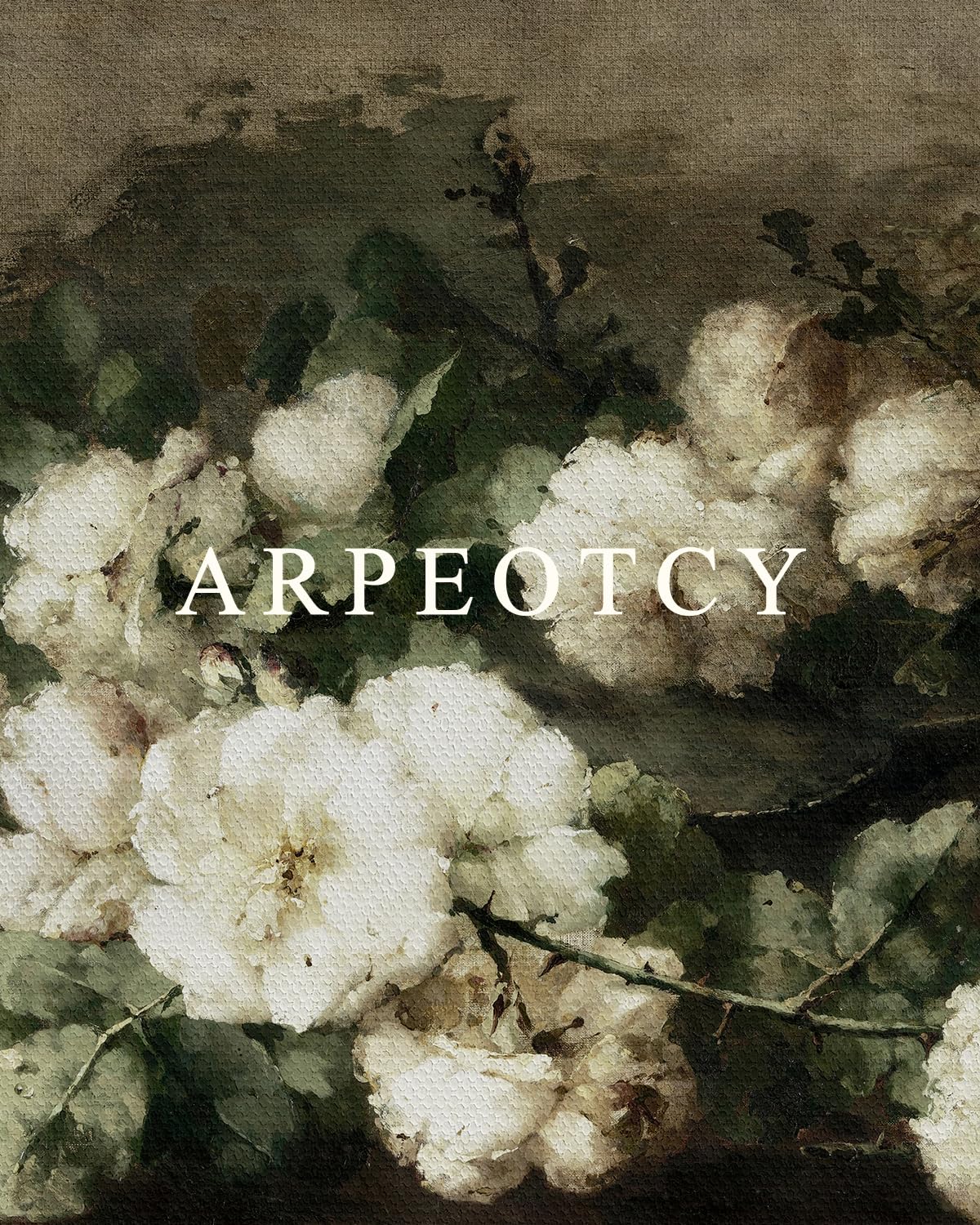 ARPEOTCY Framed Canvas Wall Art Prints, Living Room Hallway Shelf Decor, Cotton Floral Picture Paintings Wall Decor, Vintage Decor for Bedroom Bathroom Table, Aesthetic Room Decor, 20x25cm — view 7