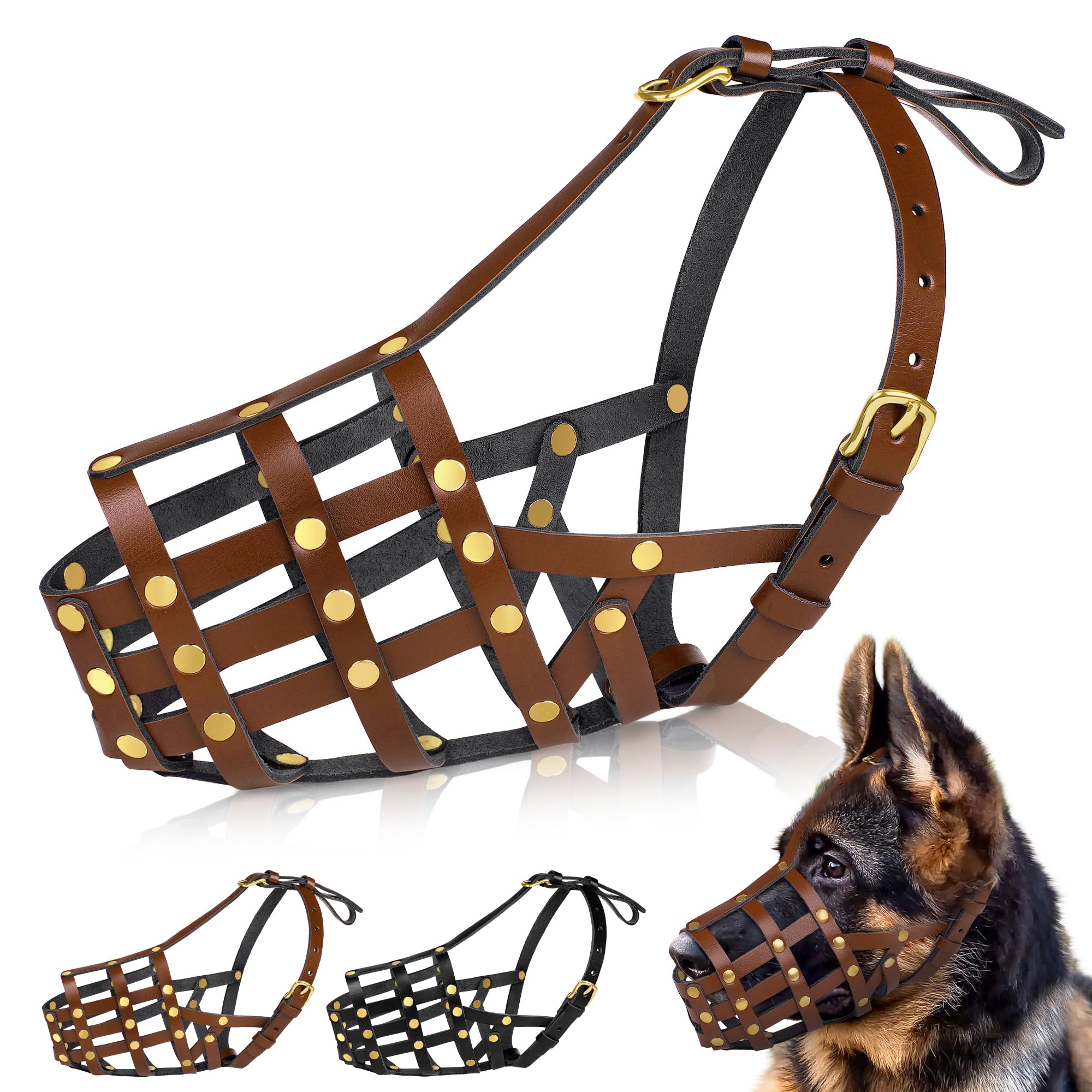 OOPSDOGGY Doberman Dog Muzzle for Large Dogs