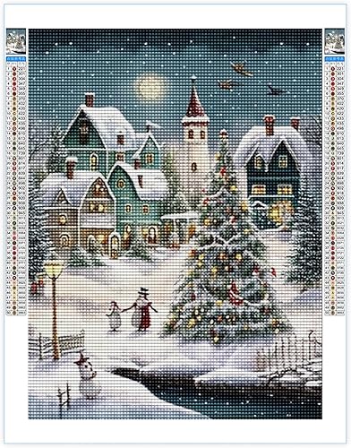 Miniatura 2 de Kits de pintura de diamantes para adultos, bricolaje 5D para el día de Navidad, kit de pintura de diamantes para el día de Navidad, arte de