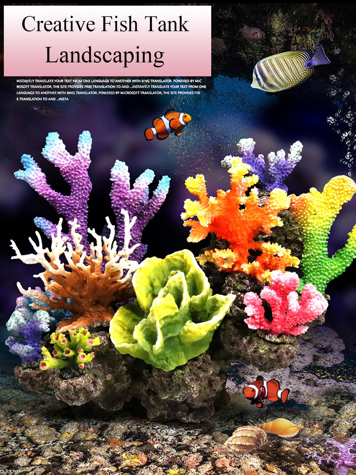 Amazon.co.jp: COYOUCO 水族館のサンゴの装飾、水槽水族館の造園