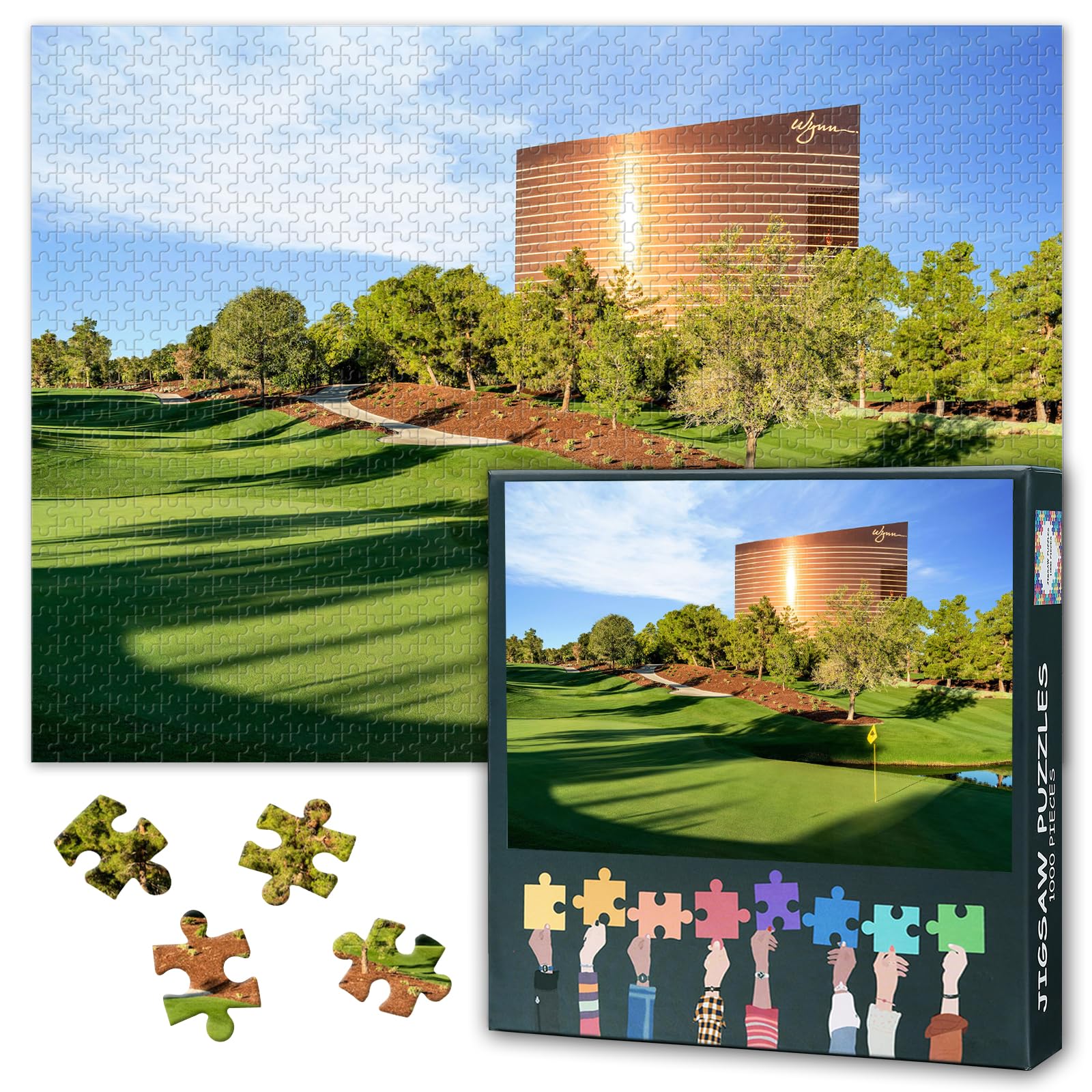 1000 Piece Jigsaw Puzzle for Adults Native American Inspired Golf Course Wall Art Premium Landscape Puzzle Challenging Game for Home Office Decor 27.5x19.7 Inches — image 1