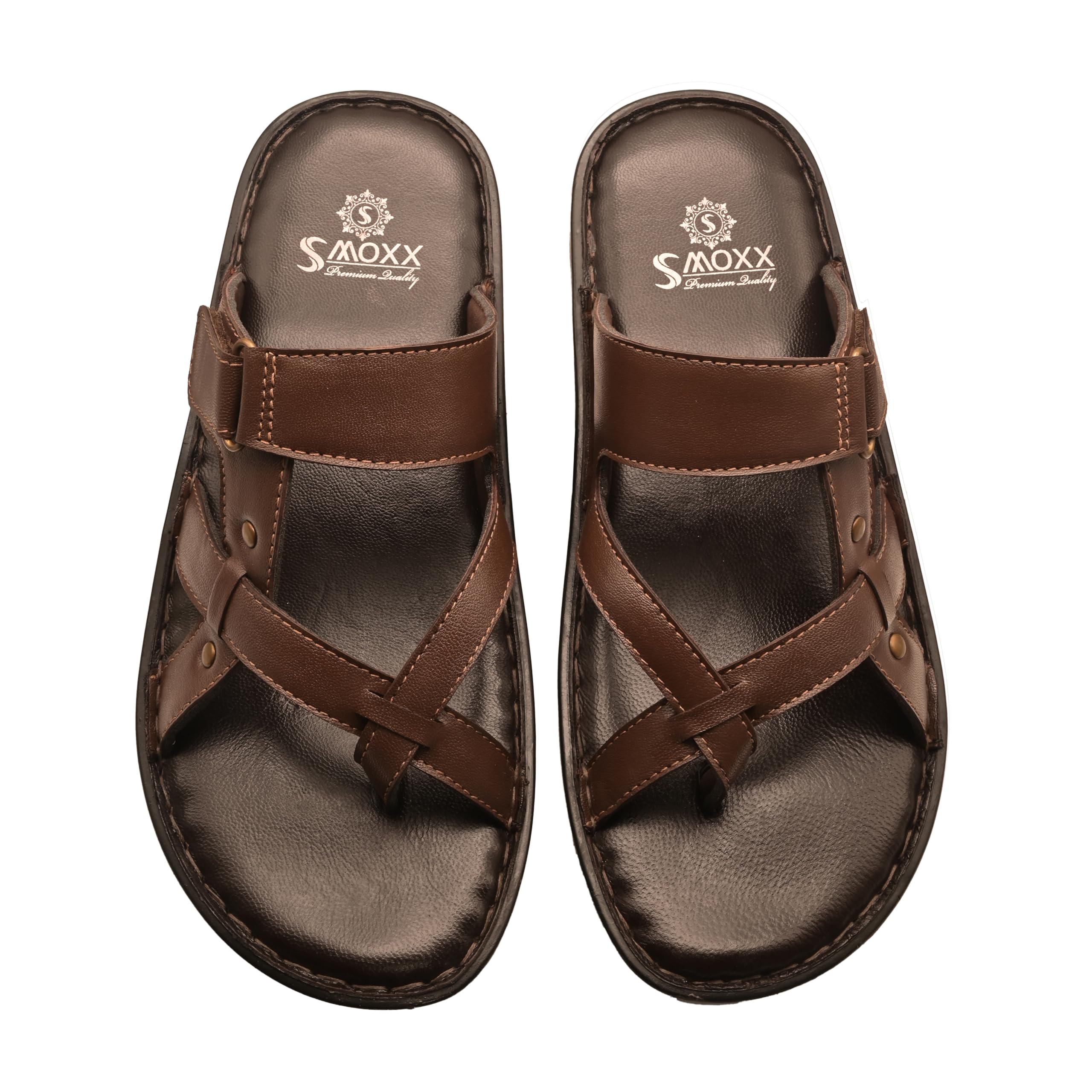 SMOXX Genuine Leather Slippers | Sandals for Men | Fashionable Lightweight | Formal & Casual Wear (Tan, 11) (B0CTS7M2QL) Amazon Price History, Amazon Price Tracker