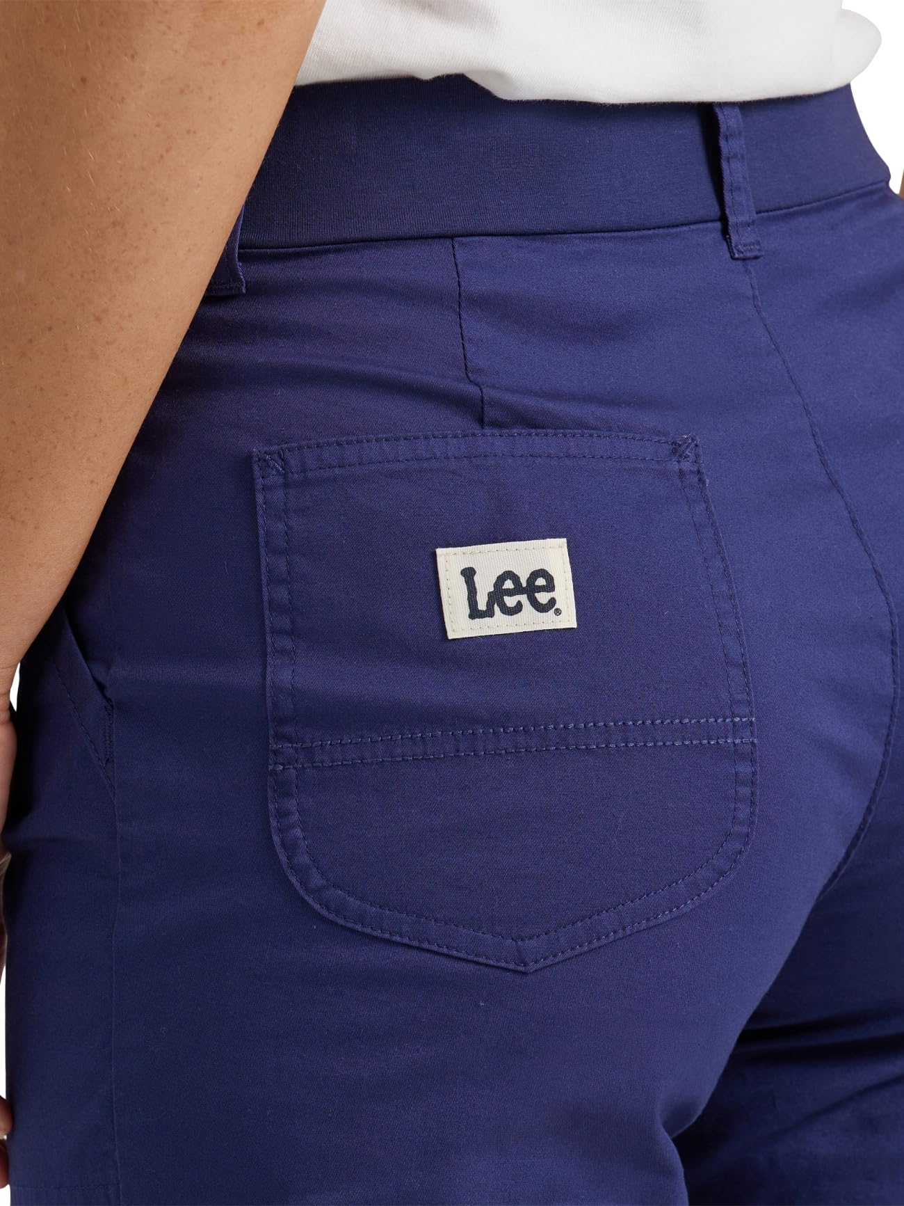 Lee - Pantaloni Capri Flex-to-Go Utility Skimmer, Pantaloni Donna