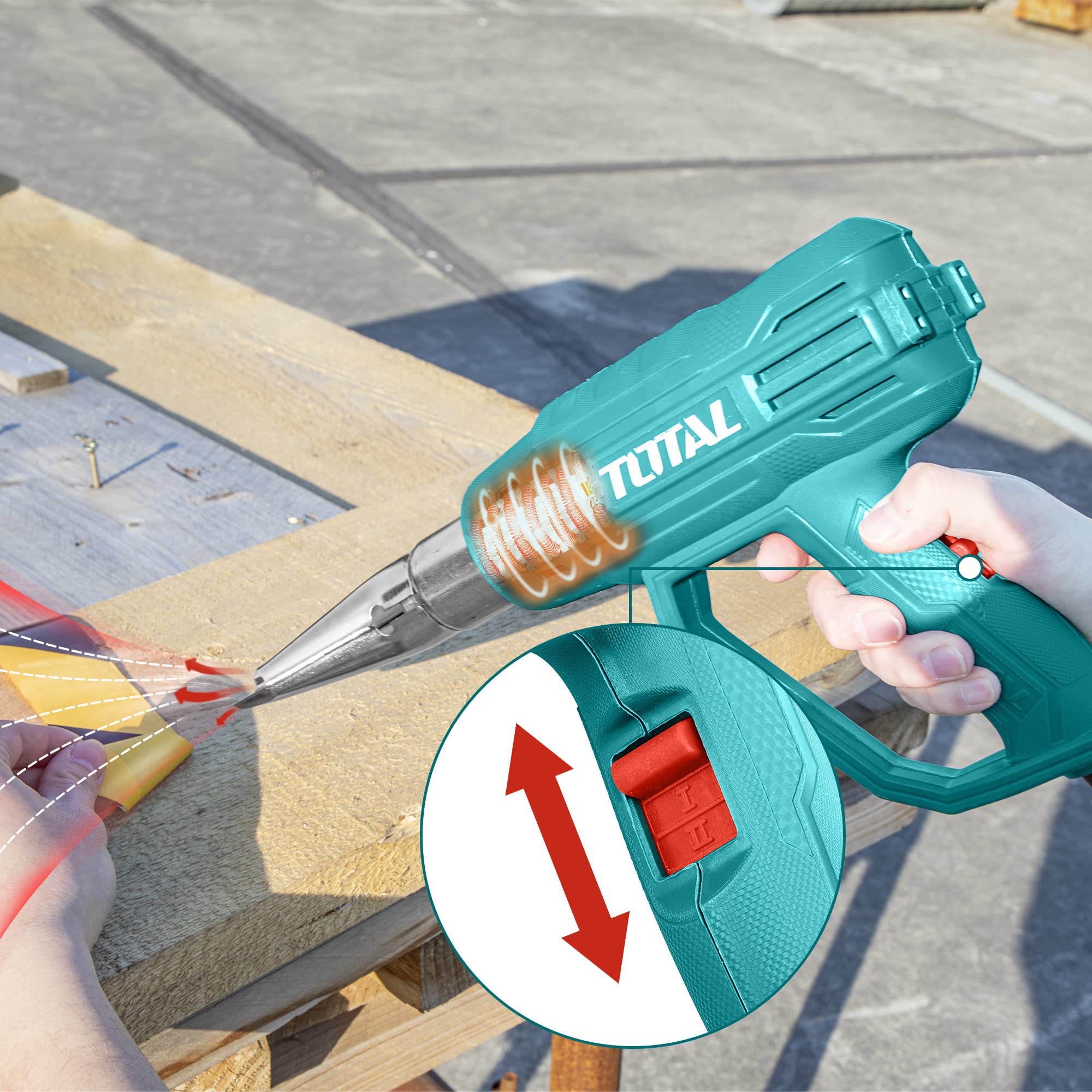 Pistola Termica, SEEKONE Ad Aria Calda Professionale 2000W - Foto 9