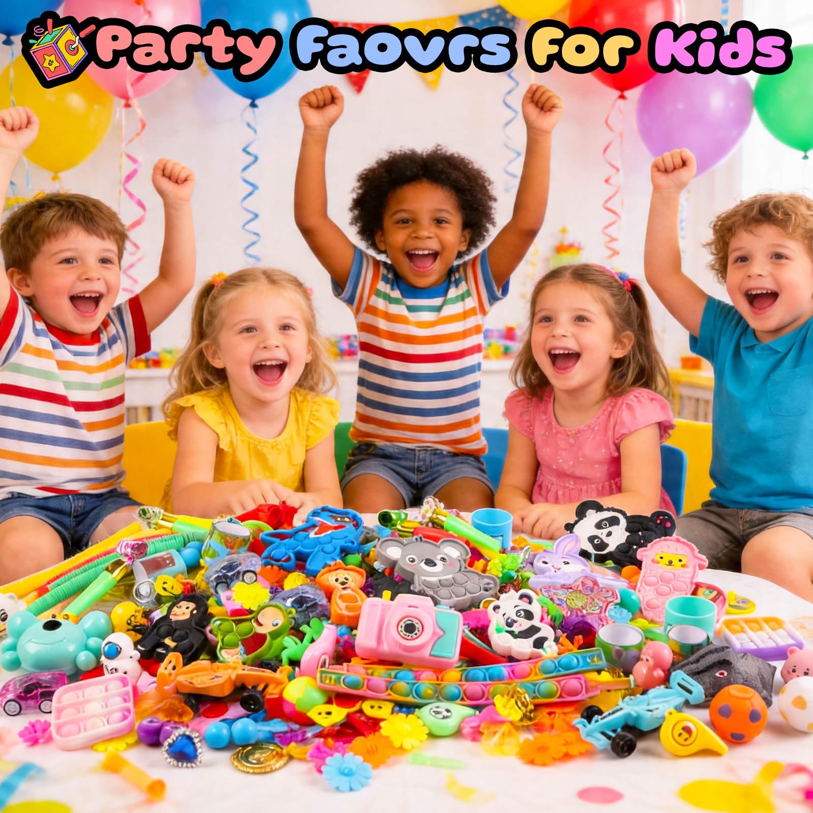 640 PCS Kids Party Favors - Fidget Toys & Prizes -4