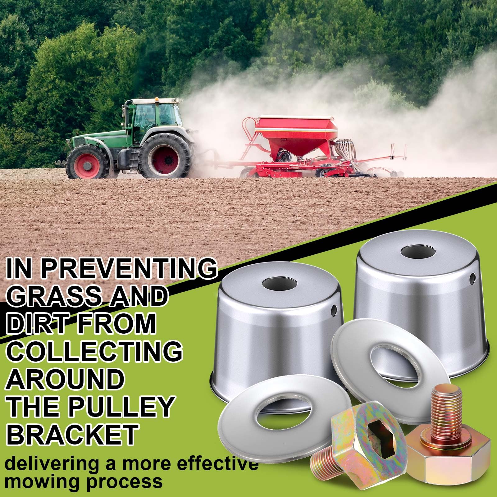 MorningRo Parti del ponte del tosaerba compatibili con Kubota ZD326 ZG222 ZG227, bulloni per lama del tosaerba e tappo antipolvere compatibili con K5651-34350 K5651-34352 K5651-34372 K5647-34312 (1