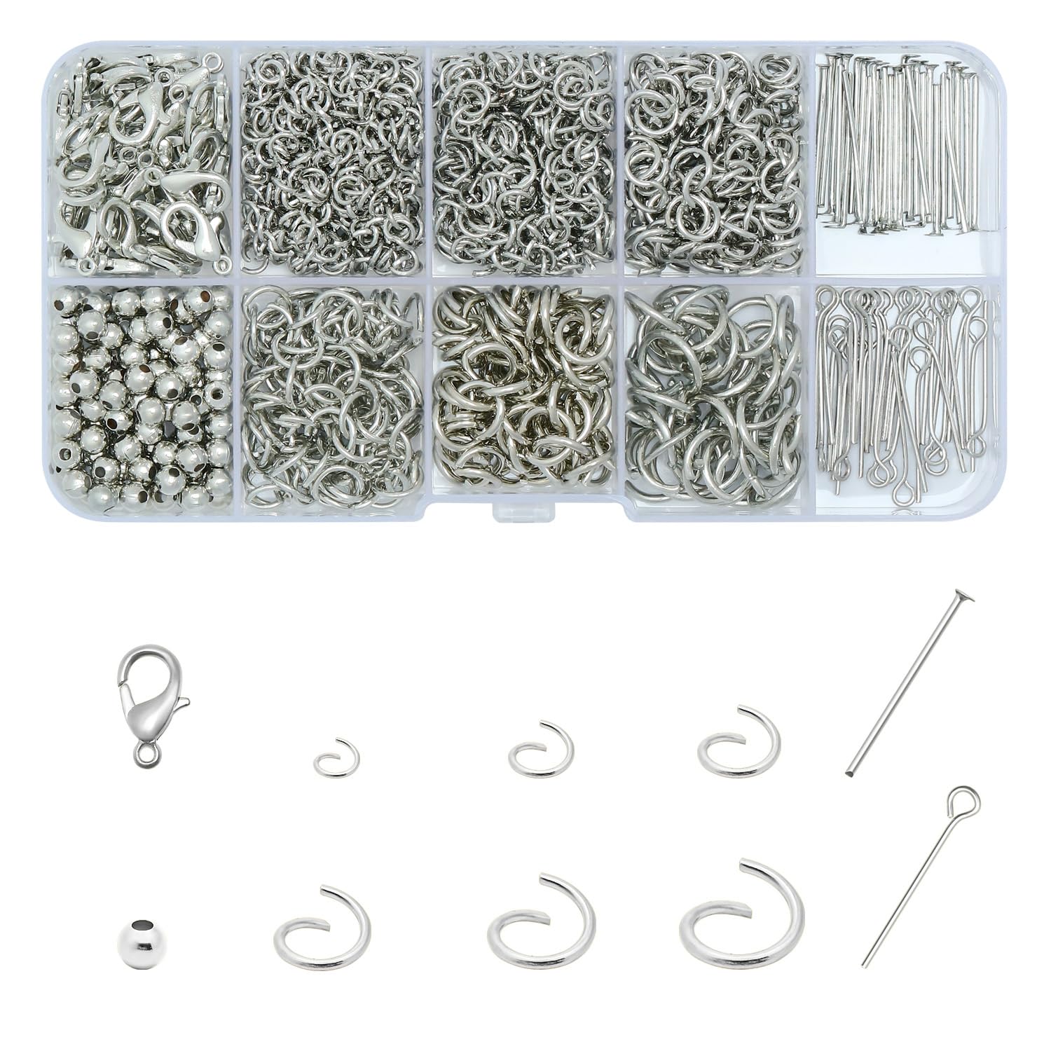 4000 Stück Curry hell Röhrenperlen,Tube Perlen für Armbänder