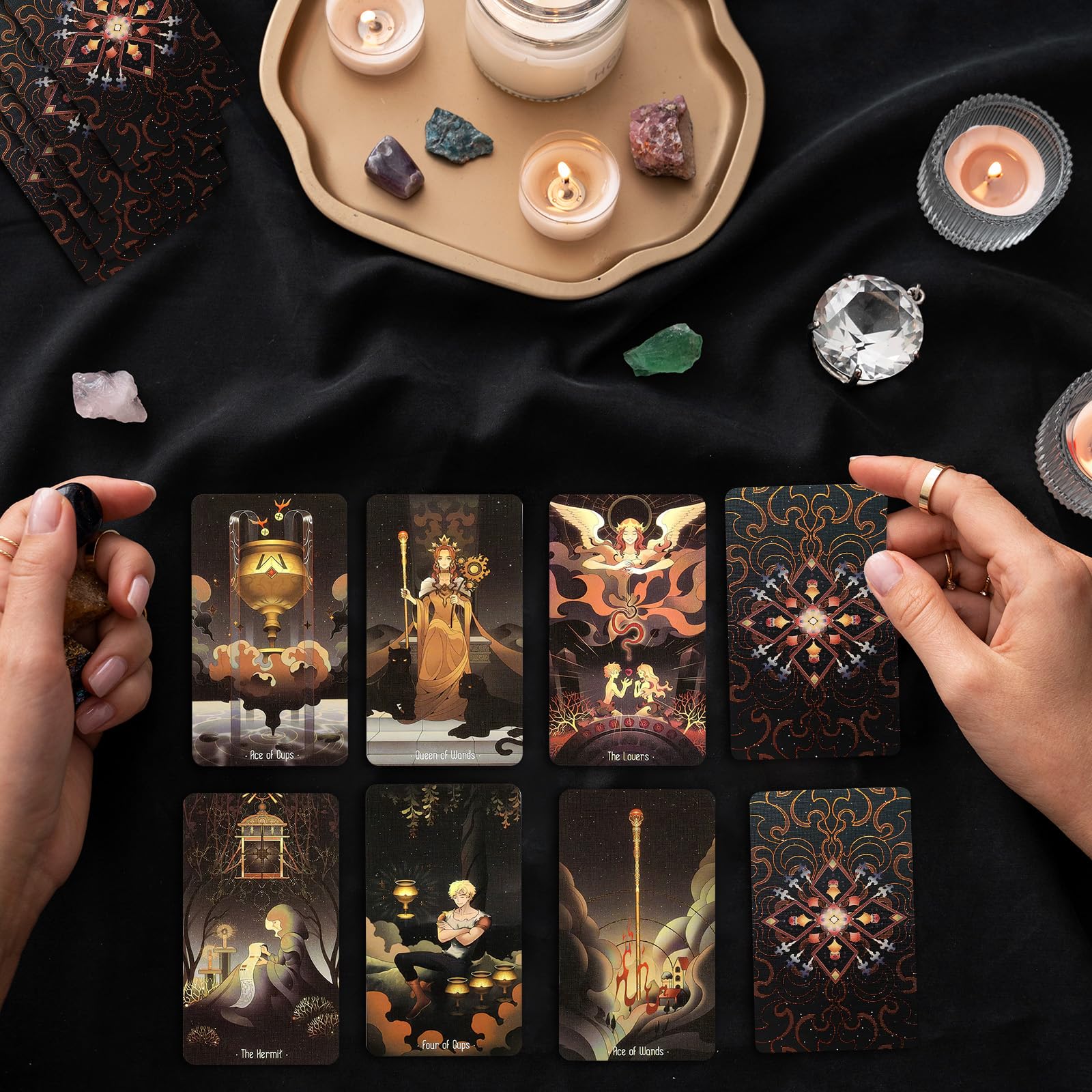 78 Tarocchi Classici, Tarocchi Adatti, Tarocchi Carte Ai Principianti, Mazzo di Tarocchi, Principianti Tarocchi, Divinazione Gioco Edizione Inglese, Adatto per Carte da Gioco Festa E Festival