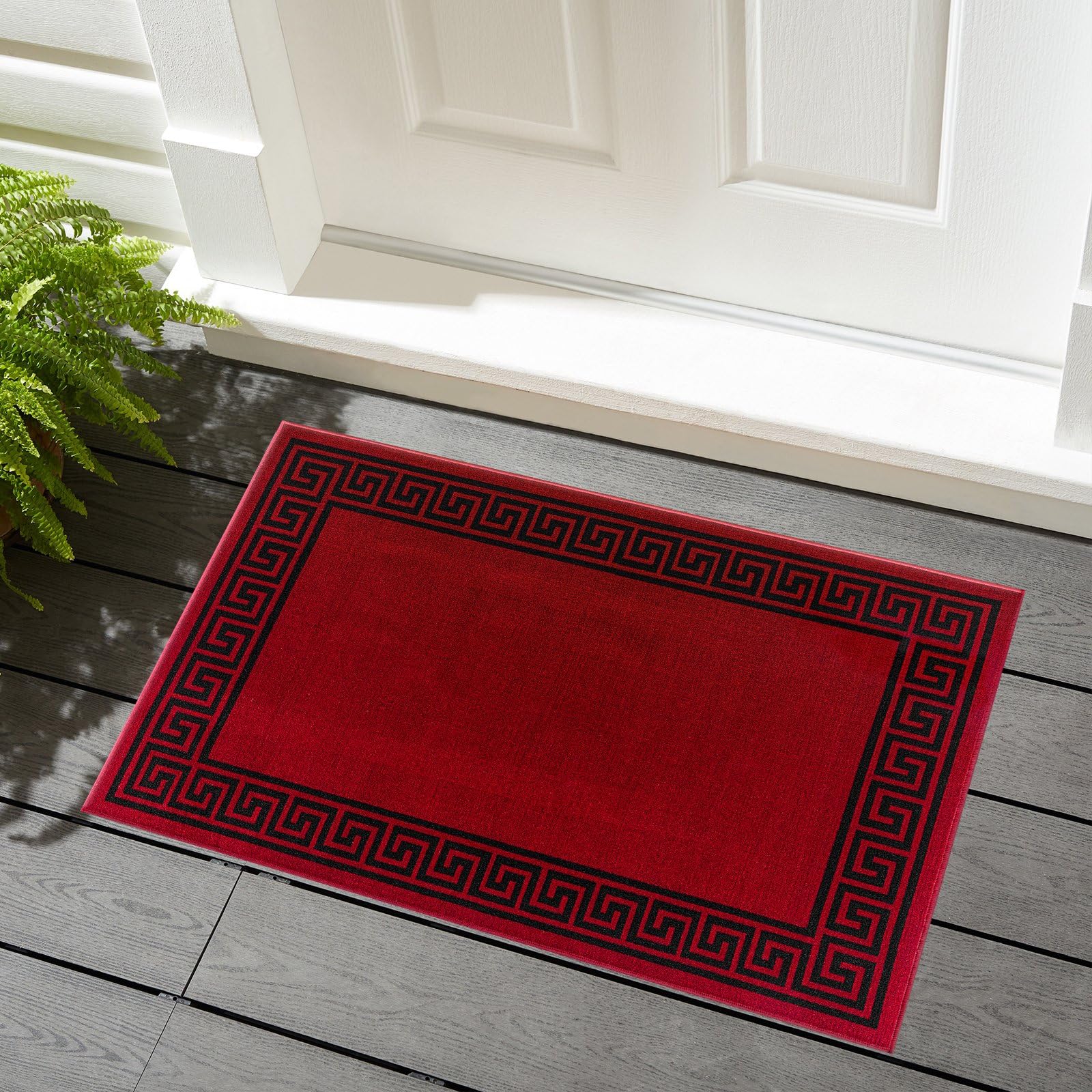 renoazul® Carpet Runners for Hallways Non-Slip Long & Wide Heavy-Duty Plain | 80 x 300 cm Super Absorbent Indoor Stair Carpet and Kitchen Anti-slip Floor Mats - Greeky Rug - Grey & Black — view 148