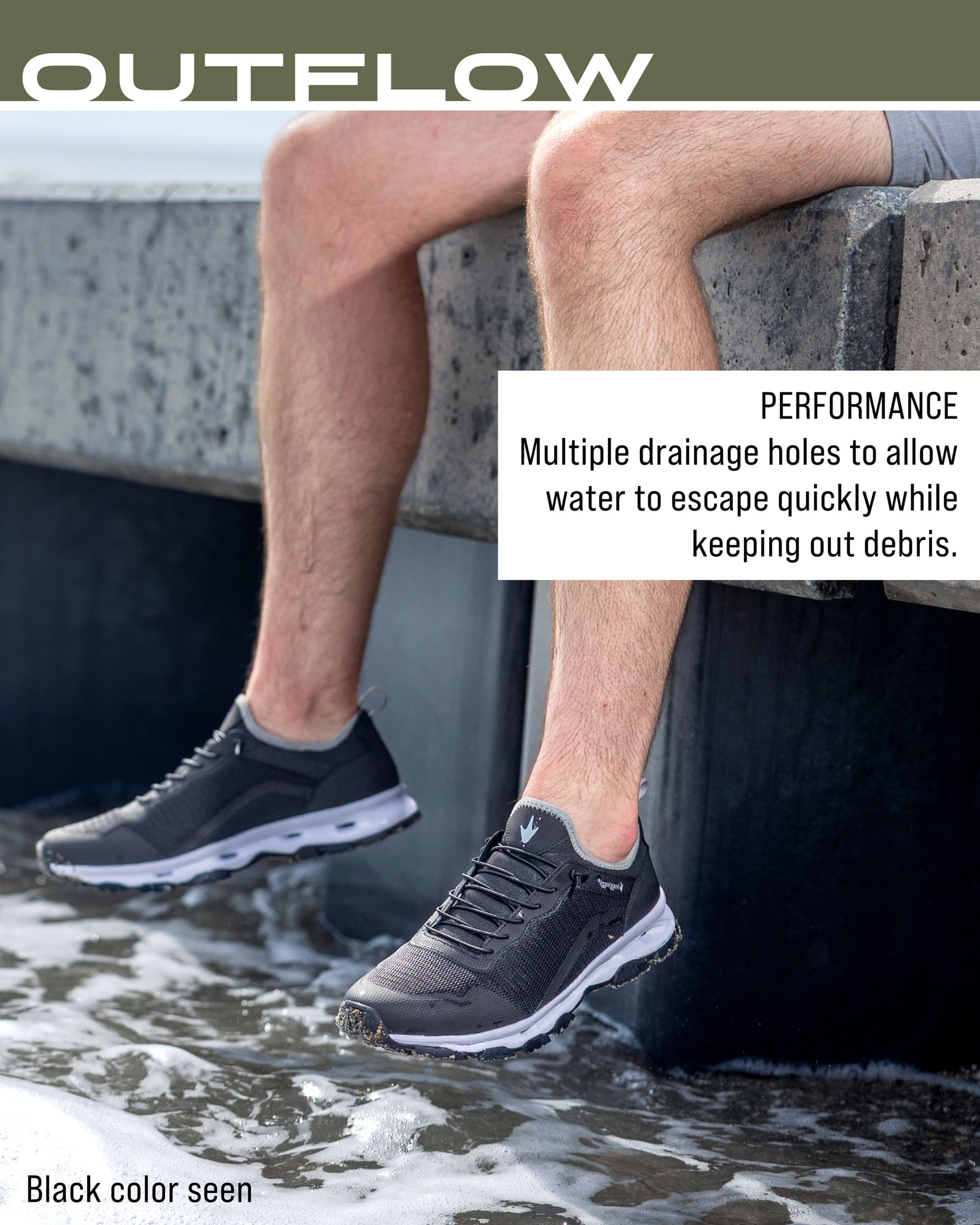 FROGG TOGGS Outflow Drain Shoe Water para hombre