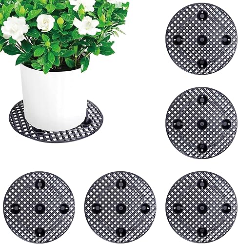 6 soportes para plantas en maceta, 12 pulgadas, elevador de maceta perfecto para interiores y exteriores, jardín, flores para evitar la pudrición y