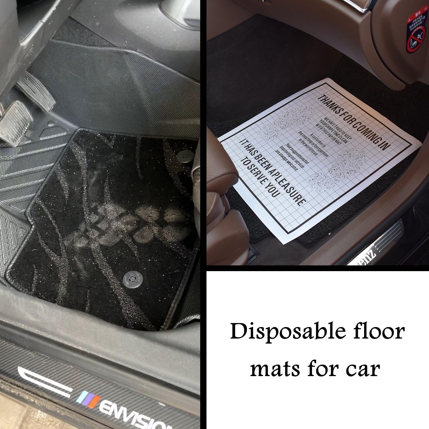 Car Paper Floor Mats 50pcs — view 2