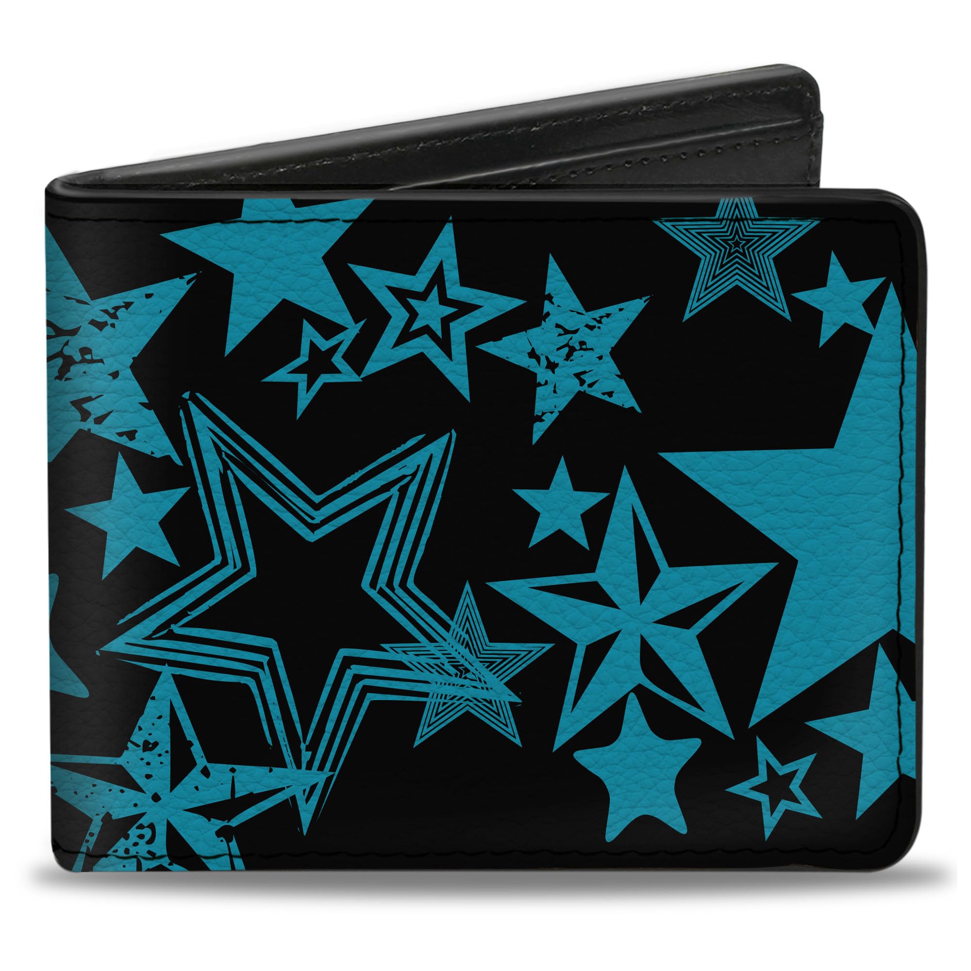 Buckle-Down Men's Wallet, Bifold, Stargazer Black Blue, Vegan Leather, Multi, 4.0