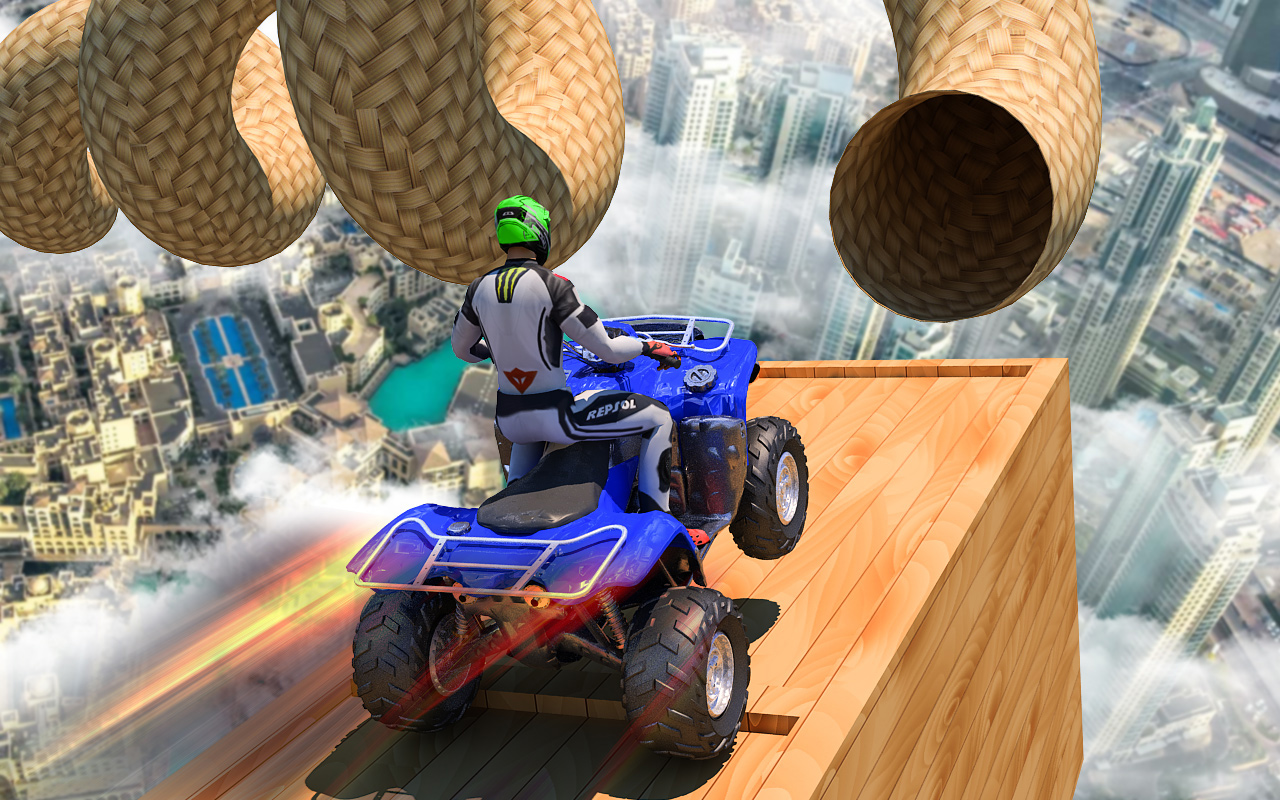 Light ATV Quad Bike Maga Ramp Stunts App on Amazon