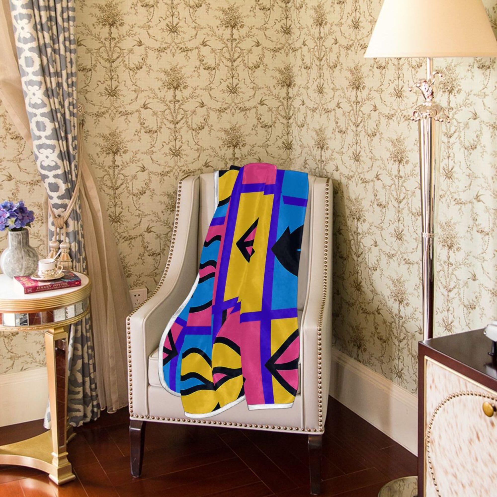 Narzuta na łóżko uroczy koc narzuta na sofę 50 x 60 narzuty koce pogrubione pop-art usta tapeta