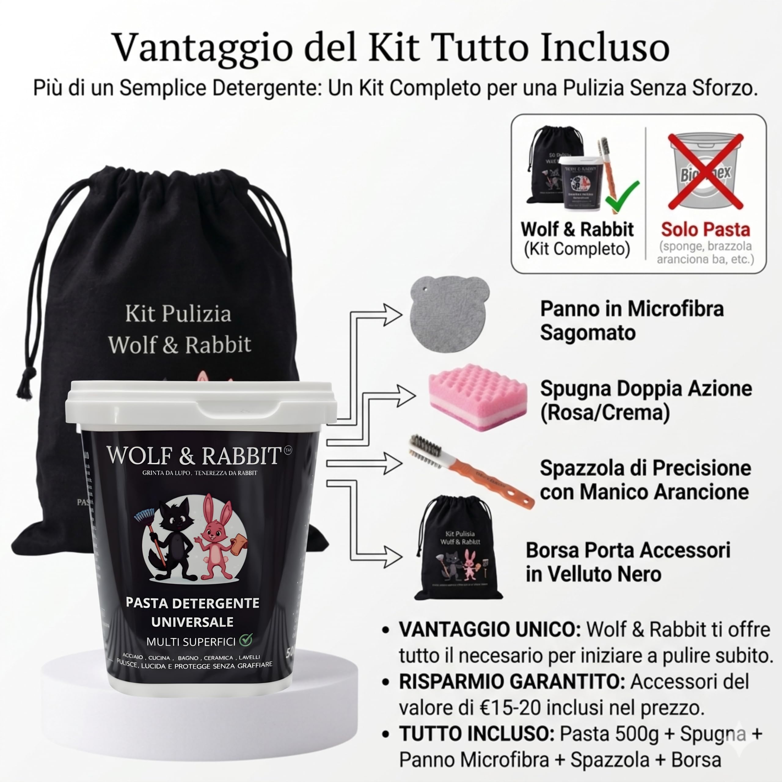 WOLF & RABBIT Pasta Pulente Universale 500g