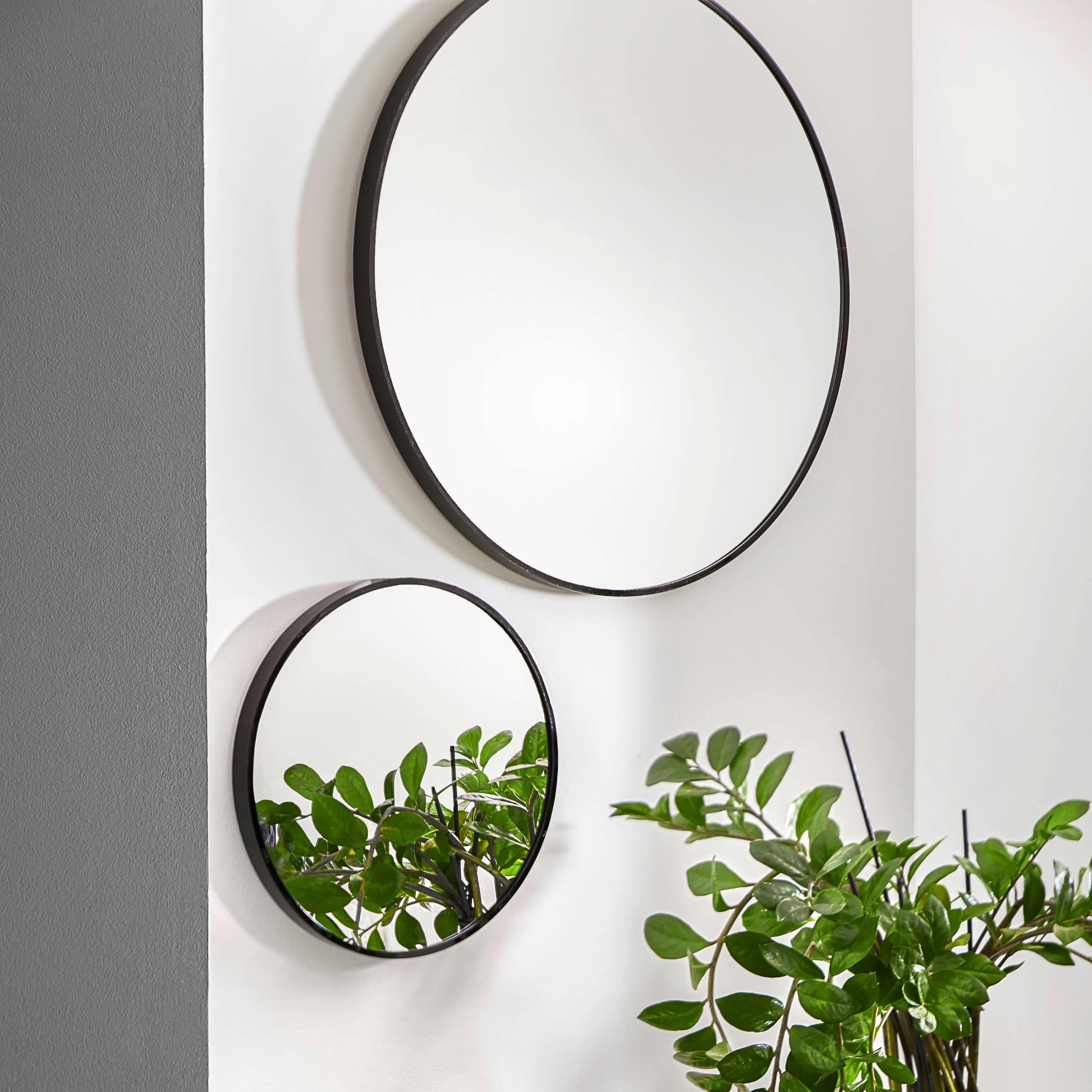 Specchio Rotondo Da Parete Gold&Chrome - Cornice Alluminio, Rivestimento Teflon - Foto 4