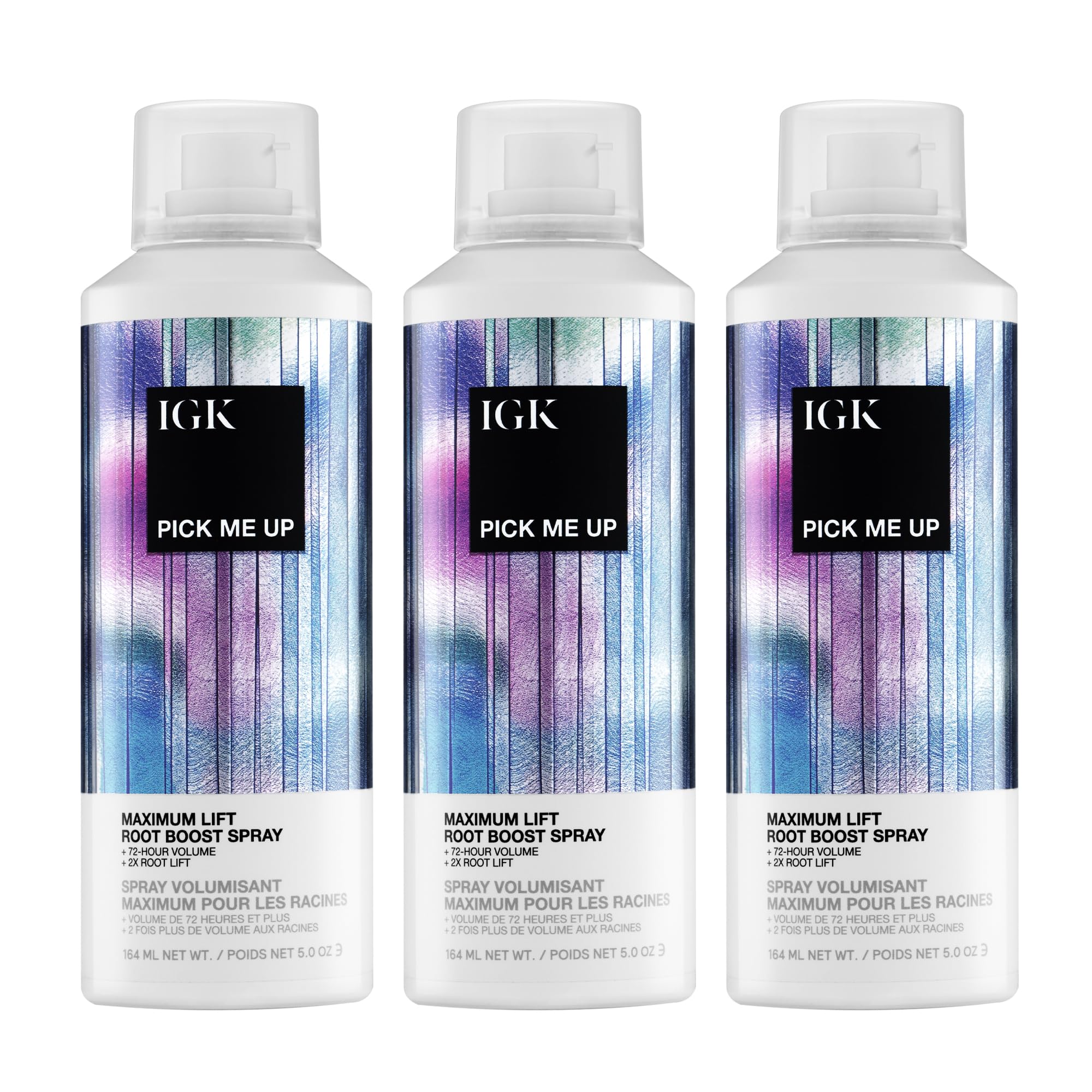 IGK Pick Me Up 3-Pack – Volumizing Dry Shampoo for Fresh, Clean, and Fuller Hair