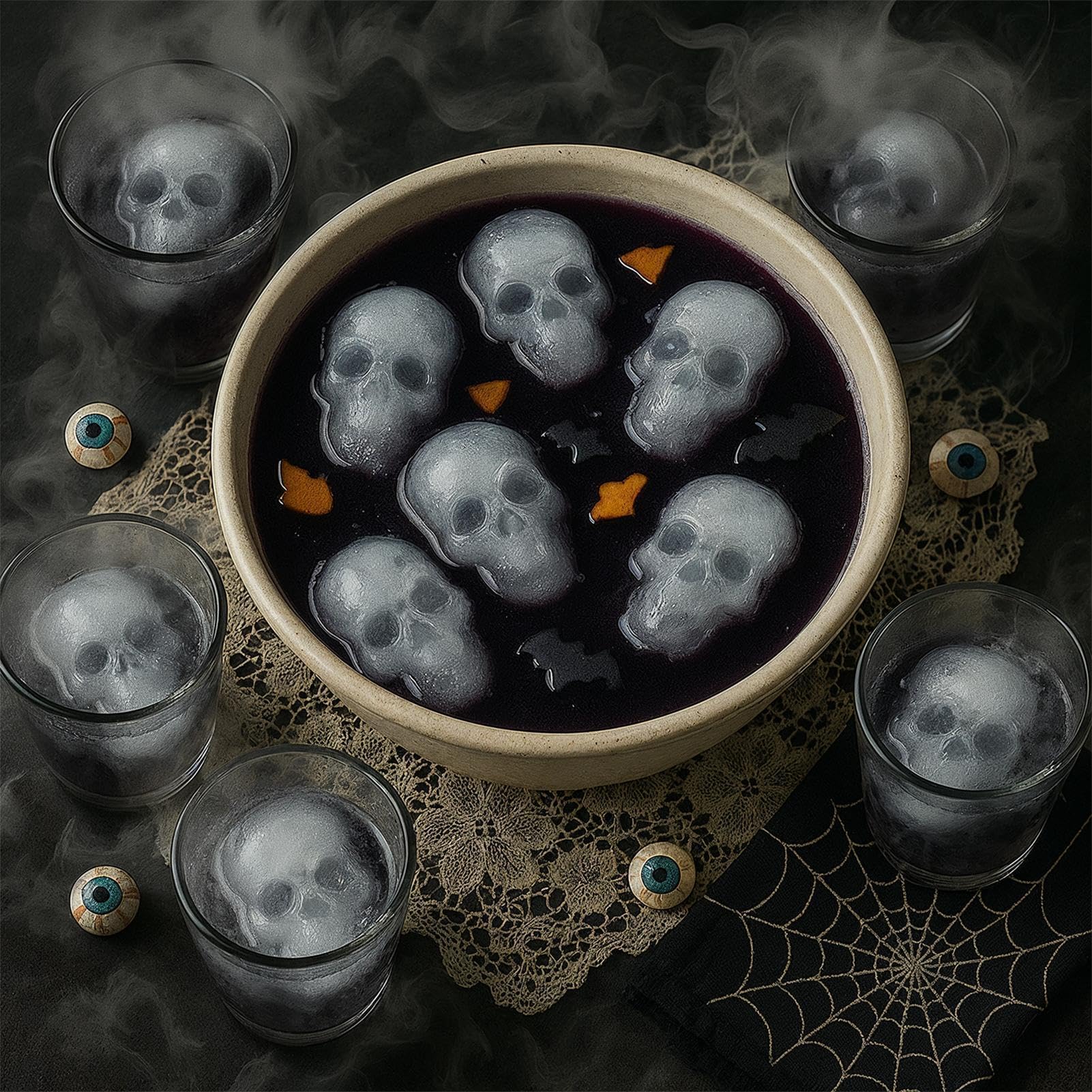 Stampo a Forma di Teschio Halloween Pasticceria Torta Cioccolato Dessert | Stampo Da Caramelle A Teschio Per uso domestico, cucina, forno, pasticceria, panetteria, ristoranti e caffè