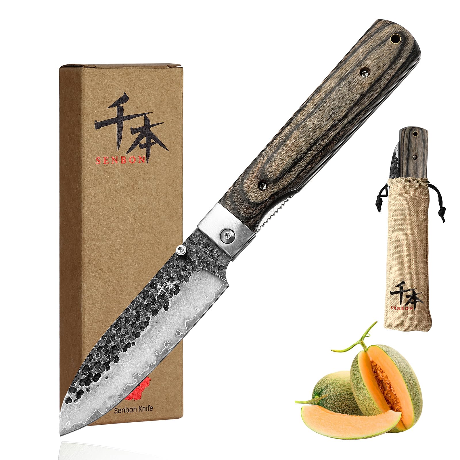 Amazon.com: SENBON 440A Forged Stainless Steel Sharp Folding Chef