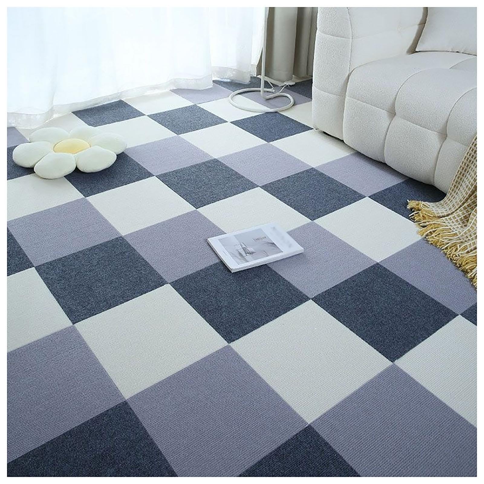 Tapis De Puzzle De Verrouillage De Carreaux De Sol en Mousse Uni Souple