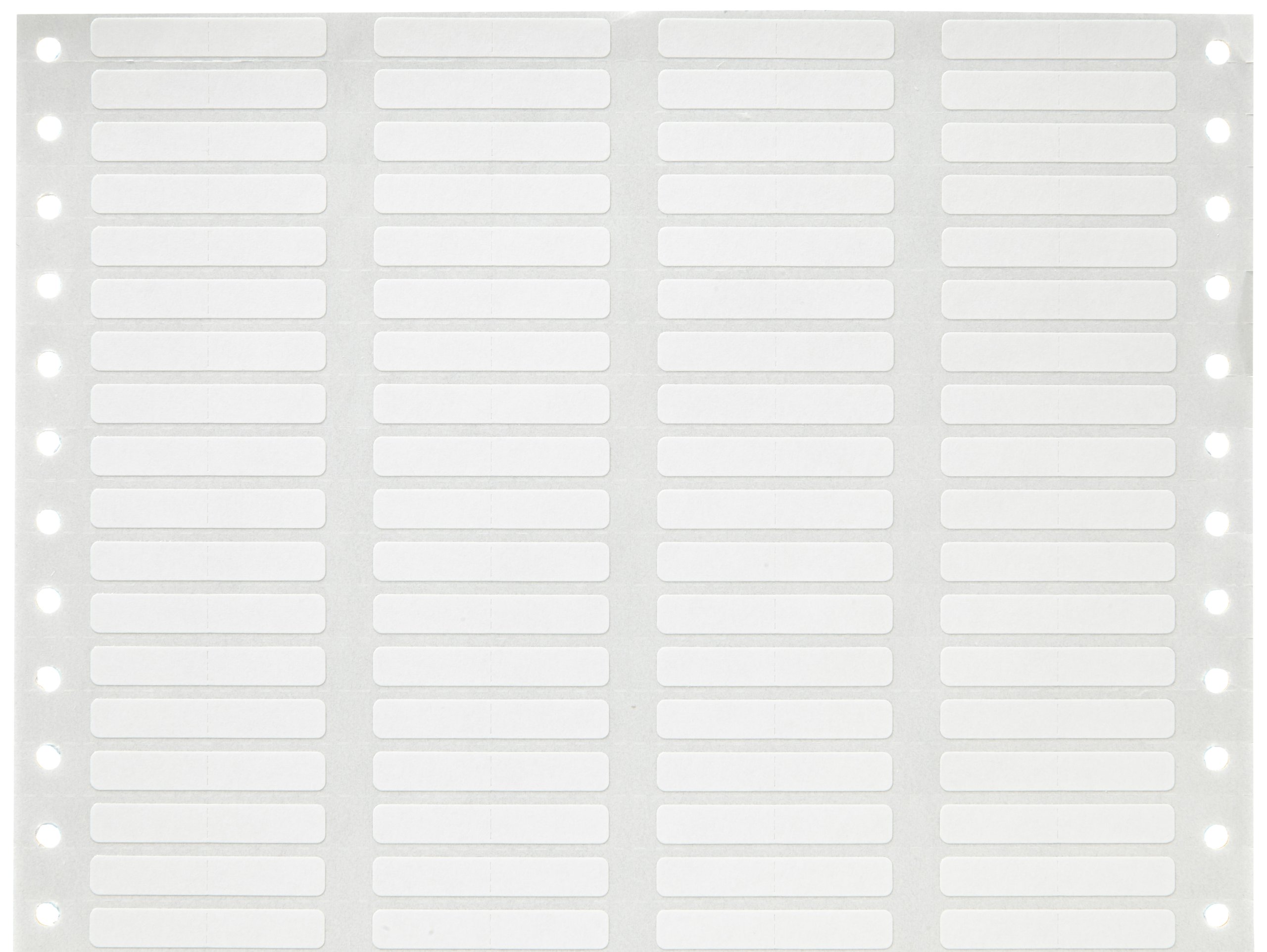 Brady DAT-28-121-10 1.5" Width x 0.250" Height Paper with Removable Rubber Based Pressure Sensitive Adhesive, White Datab Dot Matrix Printable Label (Pack of 10000)