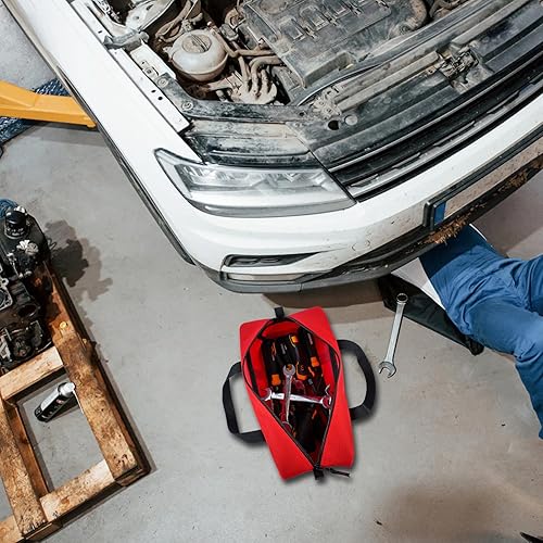 Miniatura 6 de MELOTOUGH Bolsa de Herramientas Resistente con Timón de Lona Pequeña con Kit Combinado de Cremallera - Incluye 2 Bolsas Organizadoras de