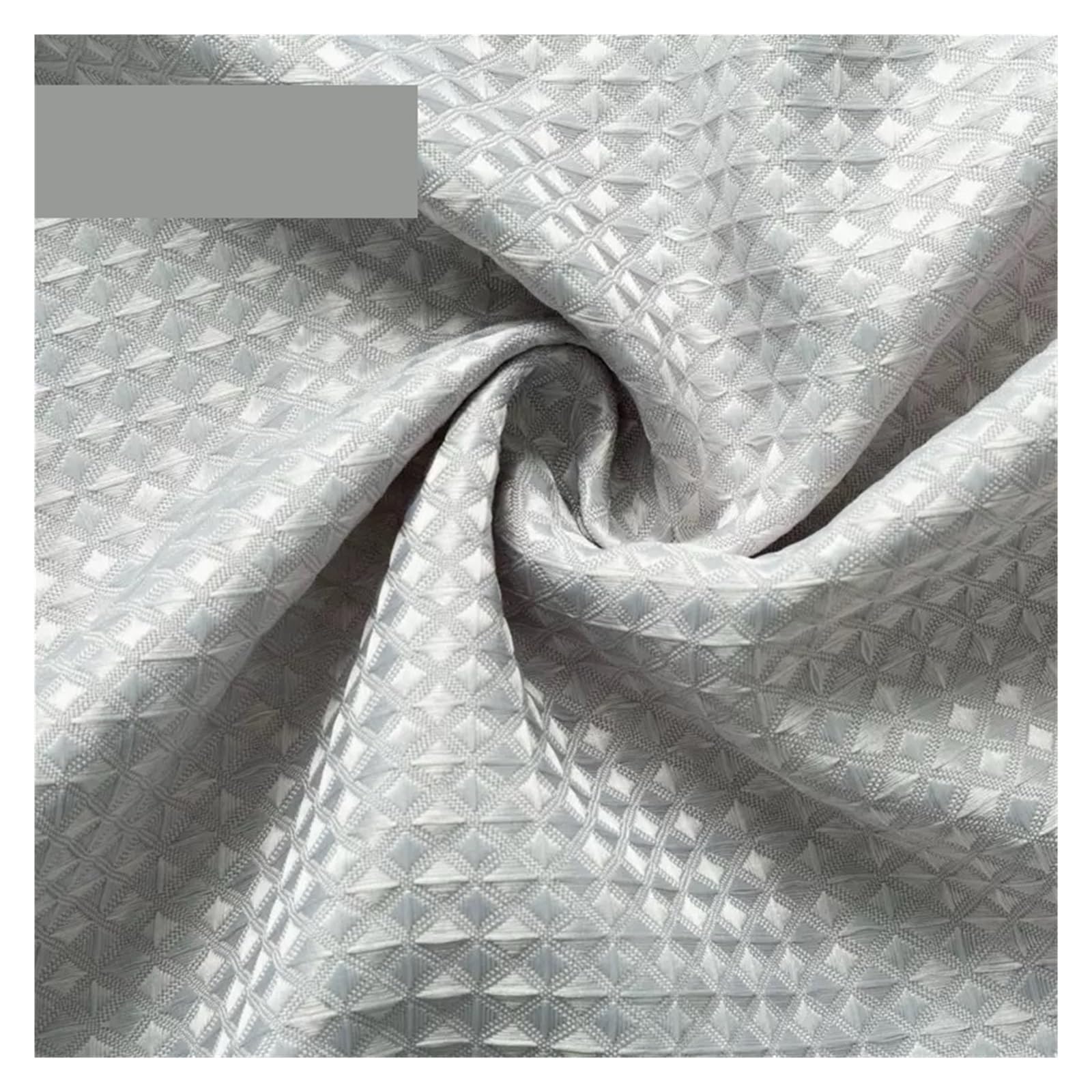 duschvorhang Robuster, wasserdichter Duschvorhang mit Kunststoffösen, Moderne Badezimmerdekoration for Elegante, gemütliche Räume(Silver,180x200cm)