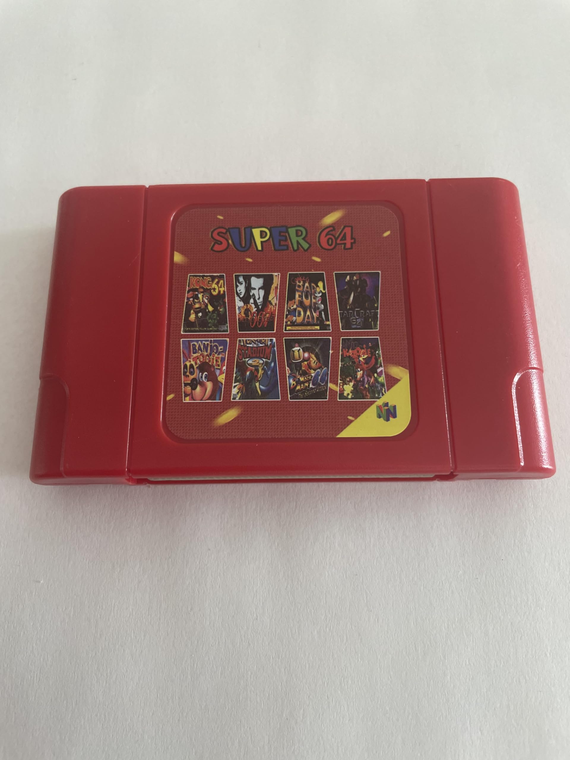 Super 64 Plus Multi Game Cartridge per Nintendo N64, 340 in 1, compatibile con console per videogiochi