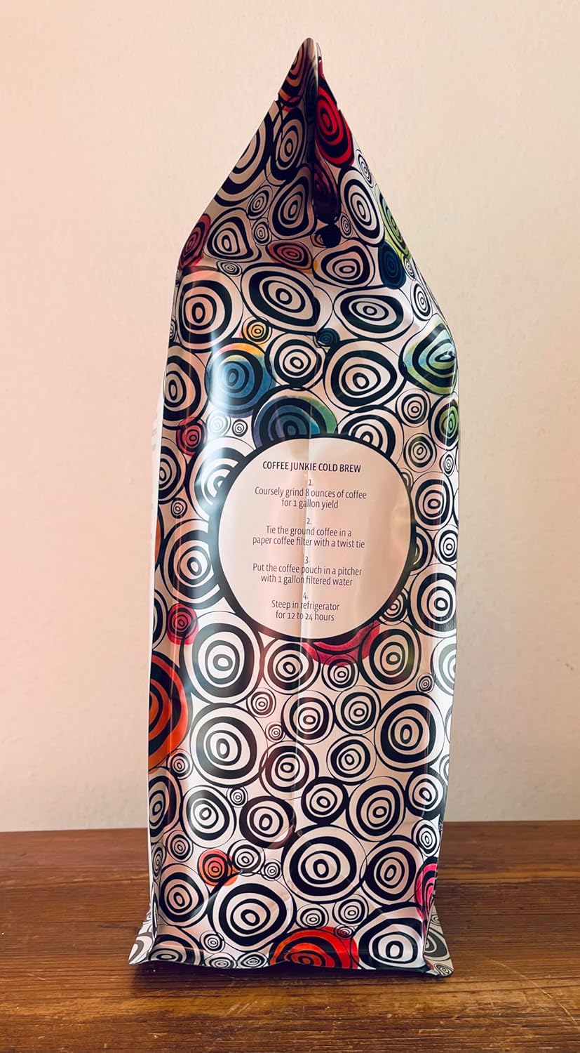 Coffee Junkie-Organic-Vanilla Caramel Kahlua-Whole Bean Coffee. CONTAINS NO ALCOHOL.