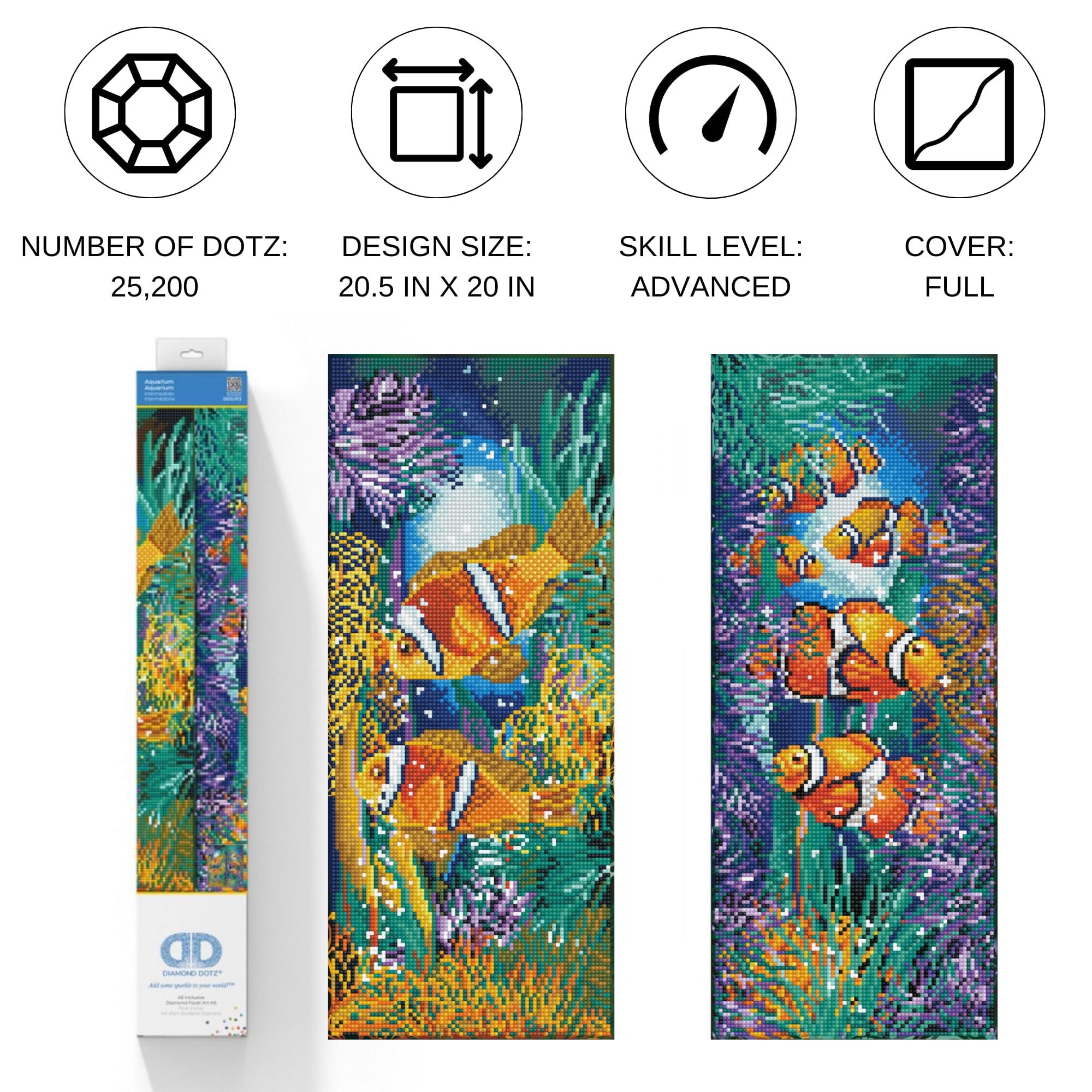 ダイヤモンドアートクラブキット Corals Amazon.com: DIAMOND DOTZ Coral Reef Island Diamond Painting