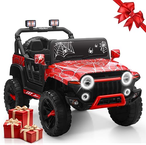 Juguetes de paseo de 24 V para niños, camión eléctrico 4WD de 2 plazas con control remoto parental, vehículos a batería para niños y niñas, 3