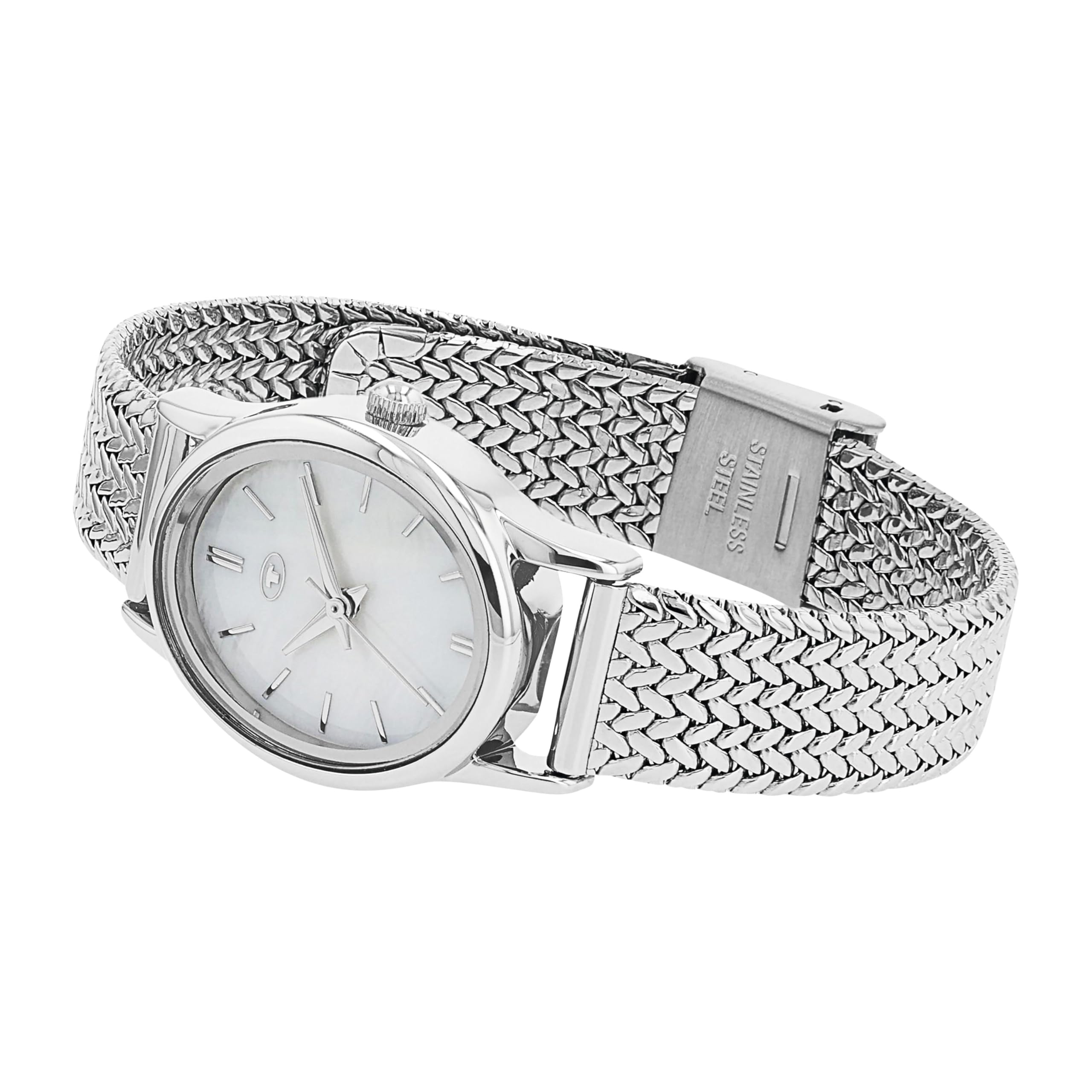 TOM TAILOR - Damen Quarz Armbanduhr - Alloy Gehäuse - Edelstahl Armband - Wasserdicht 3 Bar