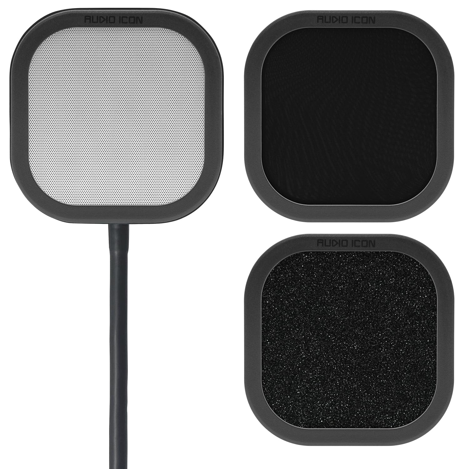 Flex Pro, austauschbarer Mikrofon-Pop-Shield-Filter für Aufnahmen mit robustem, flexiblem Schwanenhals von Audio Icon (Pop-Filterpaket)