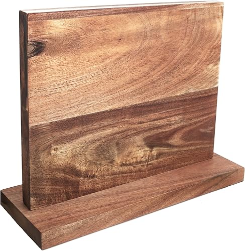 Cuchillo magnético ancho de 12 x 10 pulgadas, bloque universal para cuchillos con imán fuerte, soporte de exhibición y estante de almacenamiento