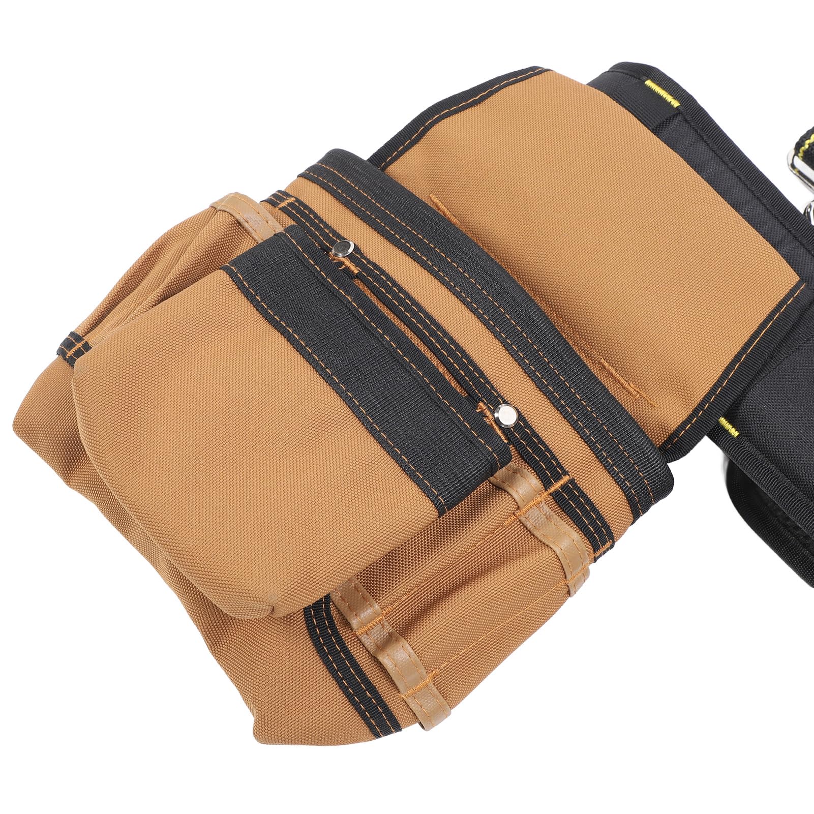 Cinturón de Herramientas de Construcción Ajustable con Bolsas Desmontables para Electricistas, Carpinteros y Fontaneros Tela Oxford 1200D