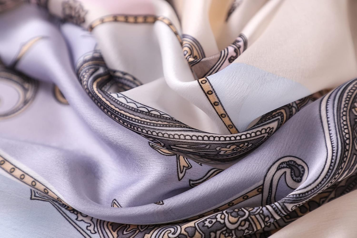 Fashion Scarves Scarf 100% Silk Feeling Scarf Silk Like Scarves Long Lightweight Sunscreen Shawls for Women - Image 6