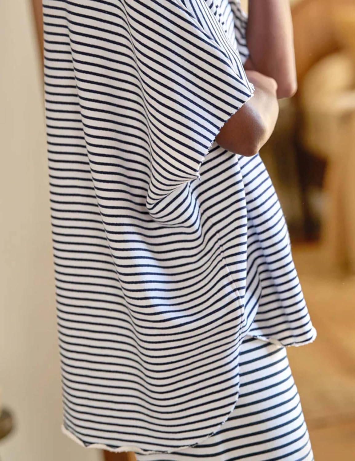 Bozanly 2 Piece Sets for Women Short Sleeve Tops and Capris Loose Matching Pajama Sets Sweatsuits