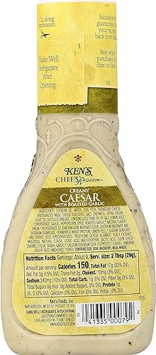 Miniatura 10 de Ken's Steak House Chef's Reserve César cremoso con aderezo de ajo asado (9 onzas líquidas (paquete de 4))