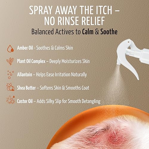 Miniatura 3 de Tauro Pro Line - Acondicionador en aerosol para piel con picazón en la piel, alivia la piel seca y sensible, calma la picazón de alergias, caspa,