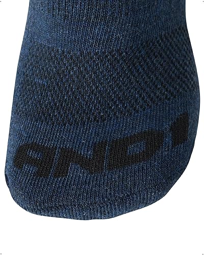 Miniatura 5 de AND1 Calcetines deportivos para hombre, calcetines acolchados cómodos y invisibles (paquete de 24)