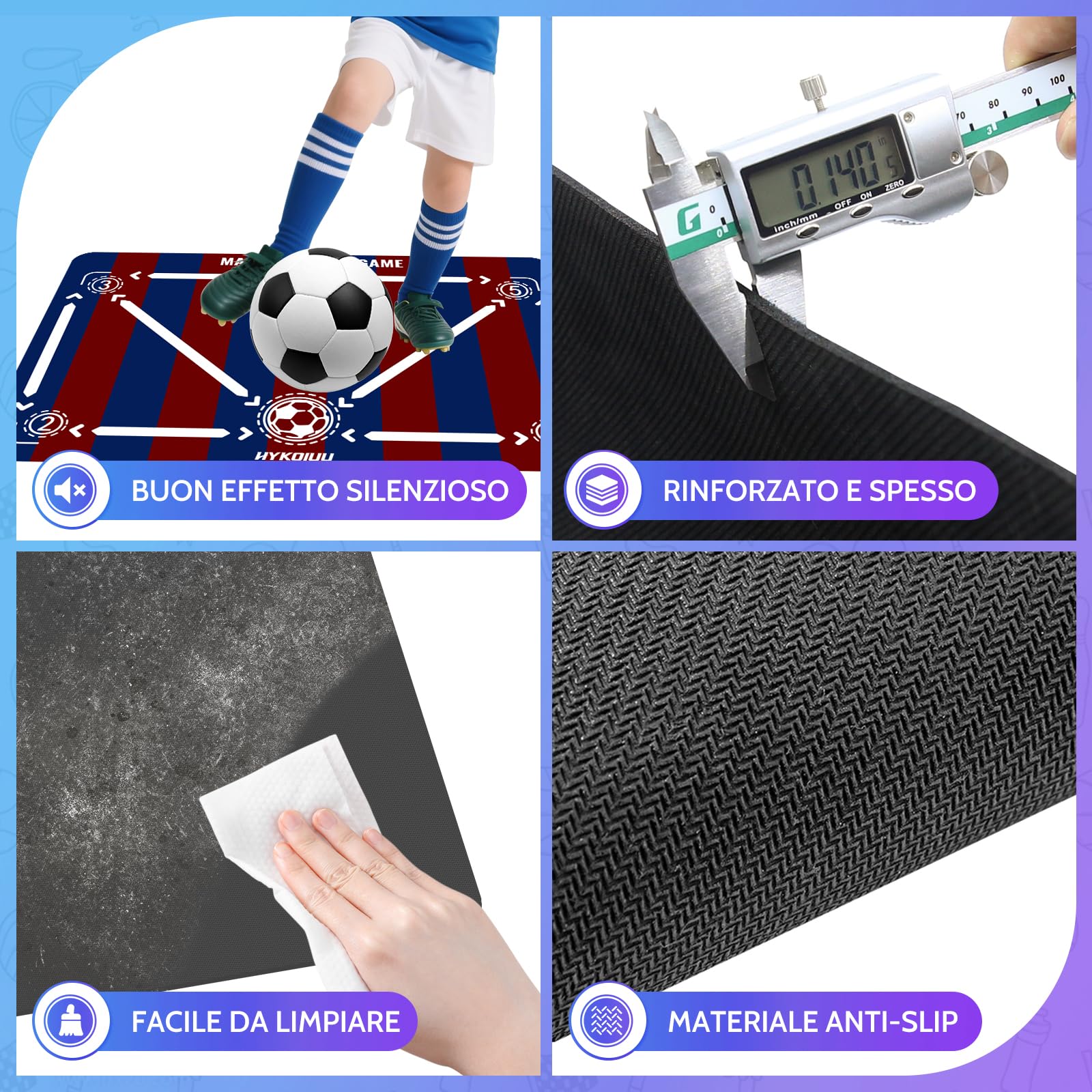 Tappeto Calcio Allenamento Con Soccer Bungee Trainer Tappetino Per Agilità Accessorio Per L'Allenamento Del Calcio Tappeto Da Allenamento Per Il Calcio 60 X 90 Cm Regalo Per Il Calcio Per Bambini