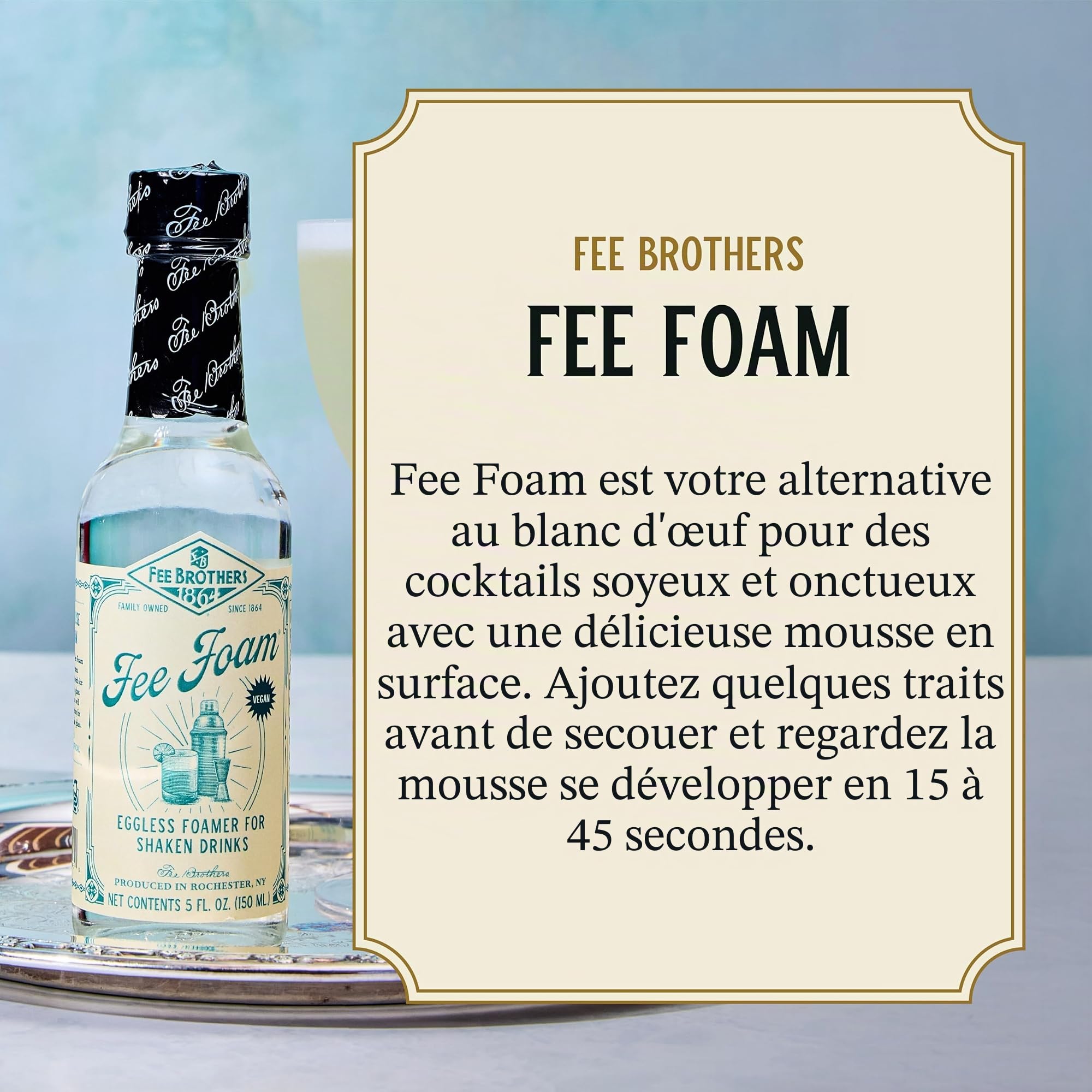 Fee Brothers Fee Foam Bouteille en verre 150 ml