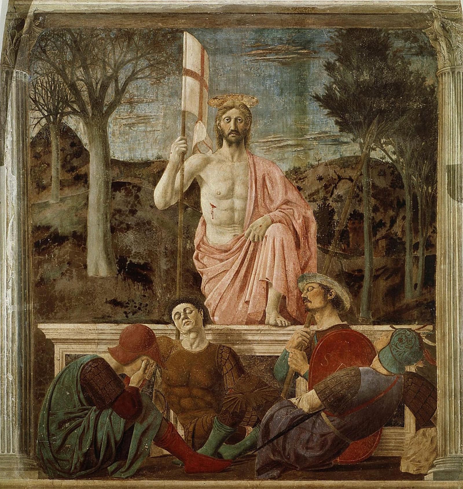 Portrait tableaux la Résurrection chef-d'œuvre classique de Piero della Francesca - 5