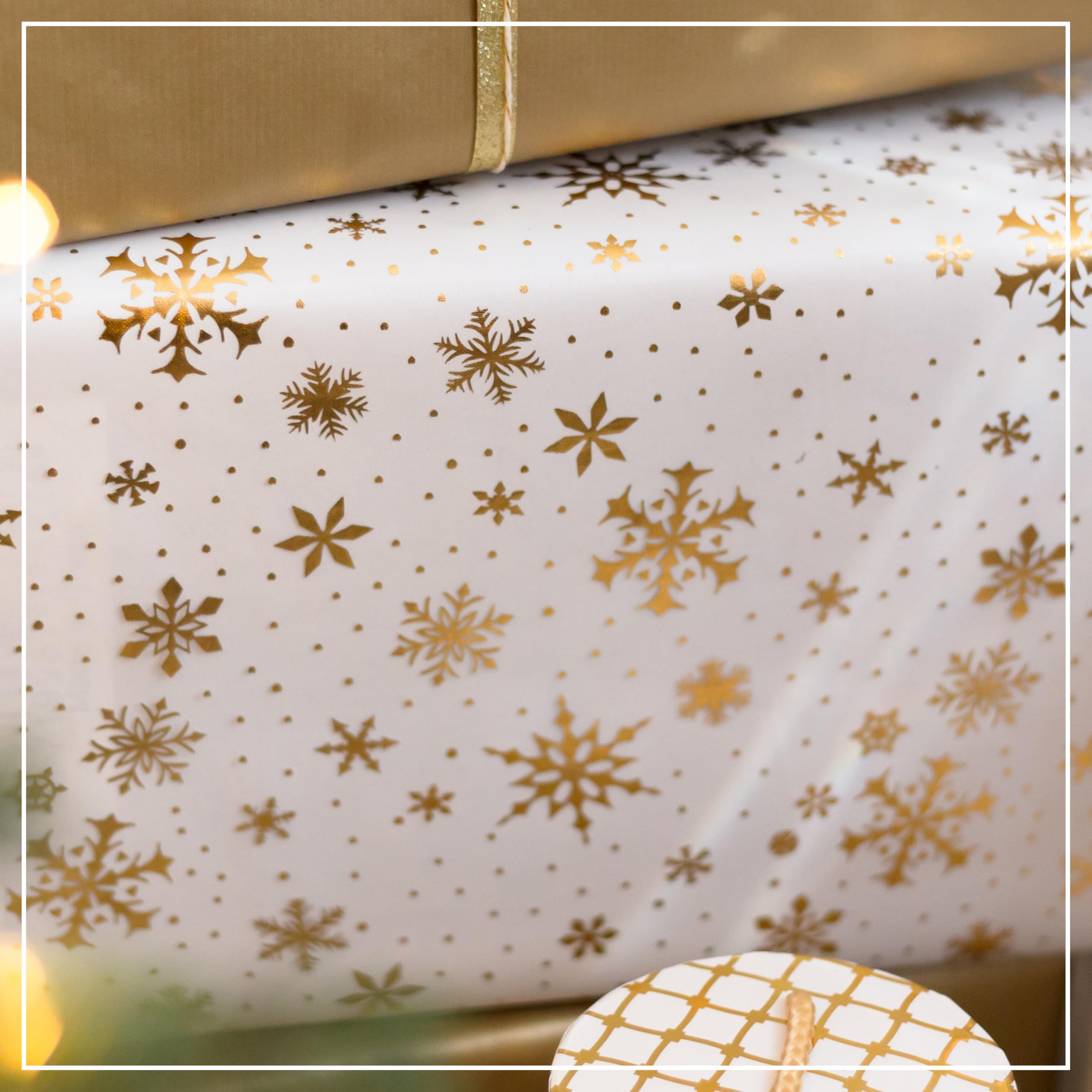 Tafelloper voor kerst, gouden sterren, elegante tafelloper